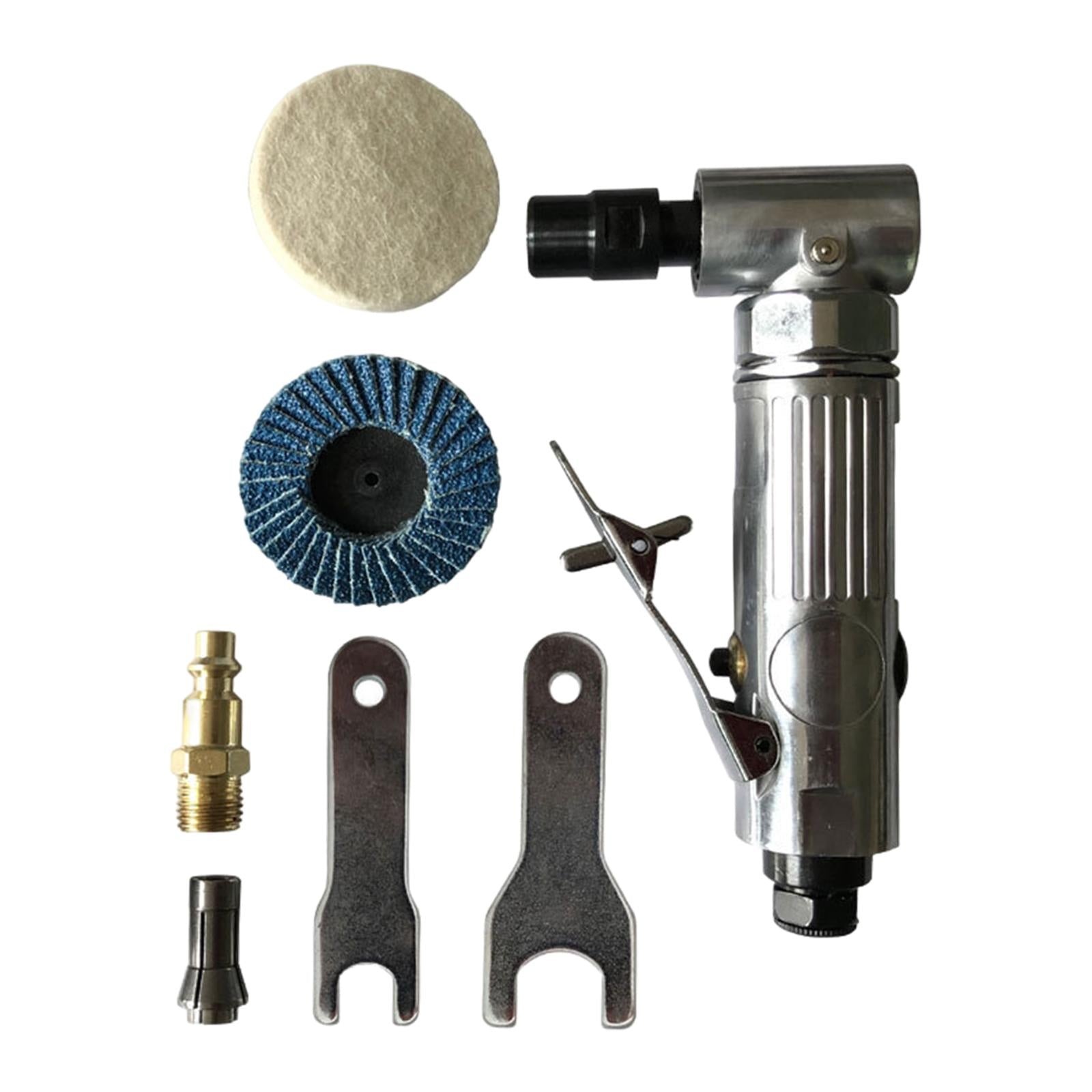 1/4 inch Angle Air Die Grinder Variable Speed with Sanding Discs 20000 RPM