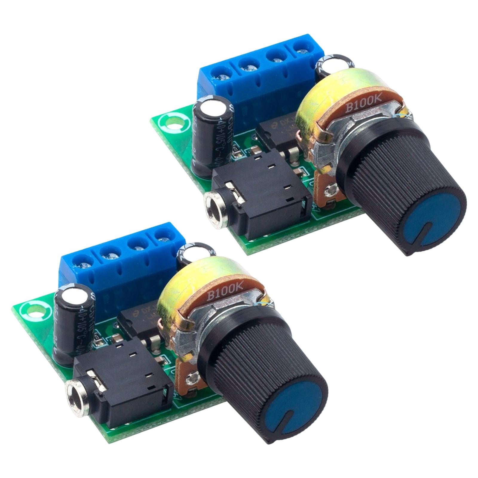 2Pcs LM386 Amplifier Board Volume Control for Speaker Sound System DIY