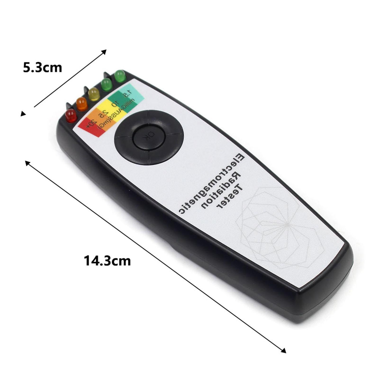 Radiation Detector Electromagnetic Field Paranormal Handheld Emf Meter Black(Without)