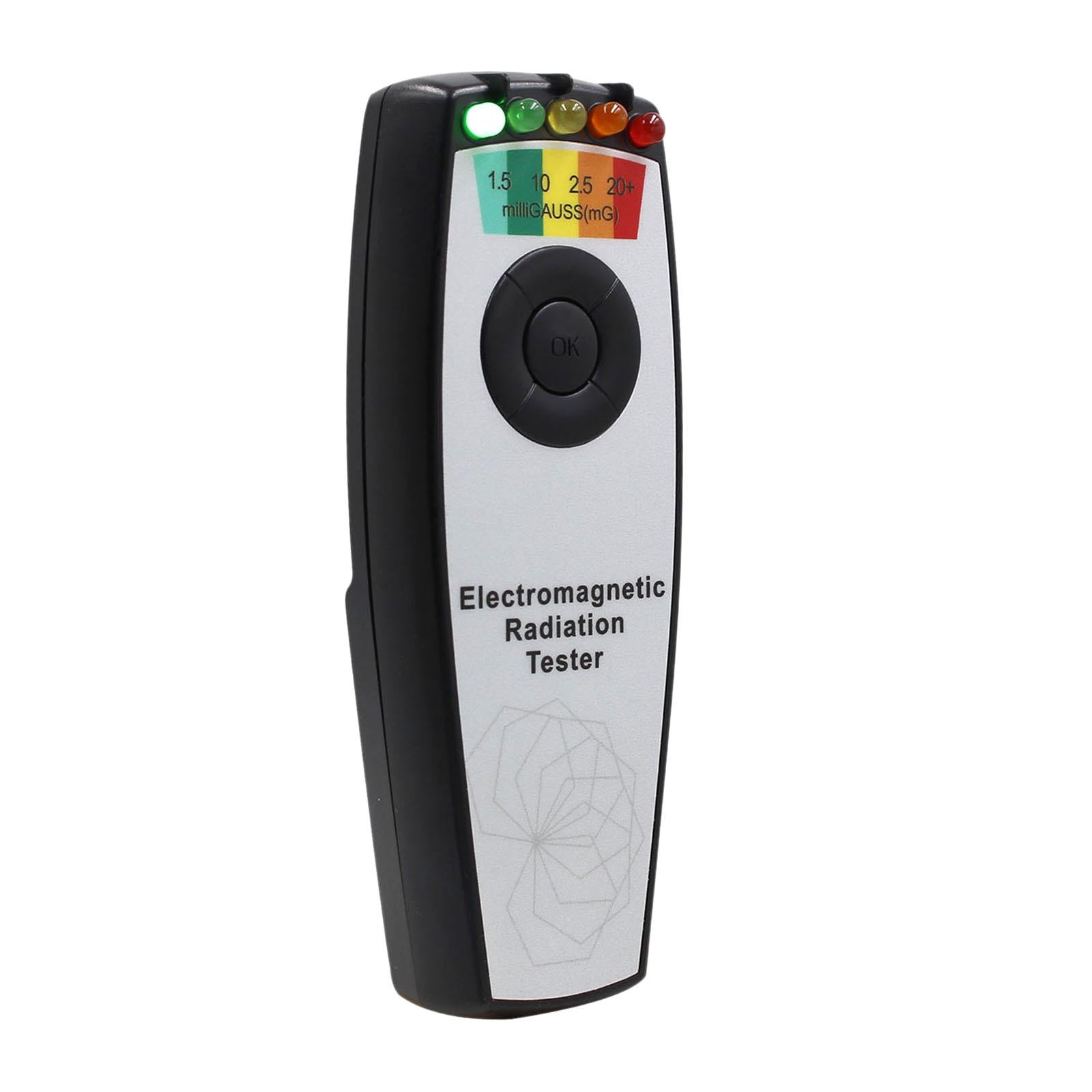 Radiation Detector Electromagnetic Field Paranormal Handheld Emf Meter Black(Without)