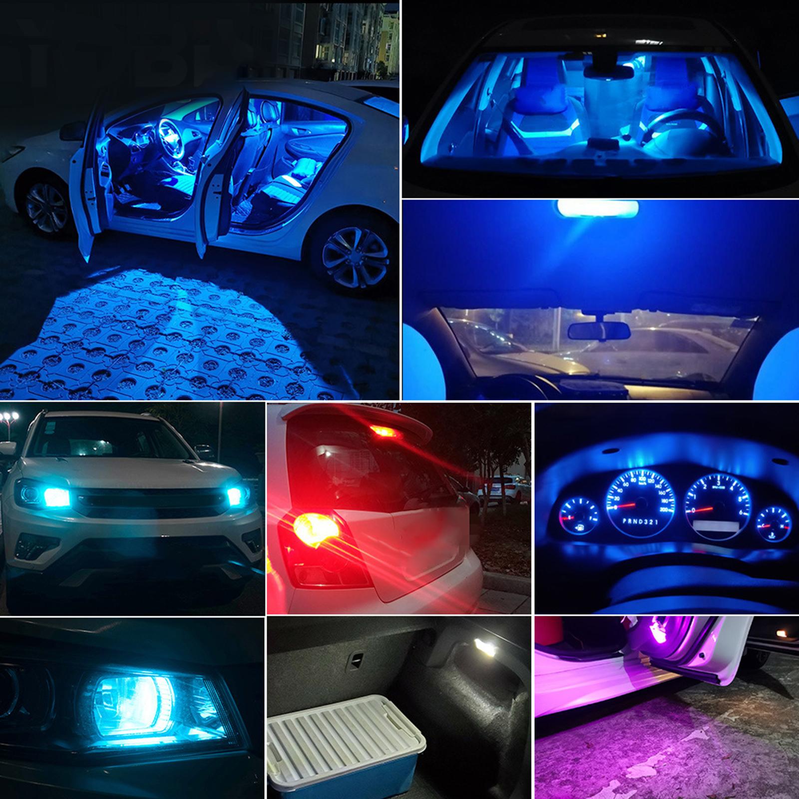 20Pcs LED Car Bulbs Auto Interior Bulbs Parts for Door Courtesy Yellow