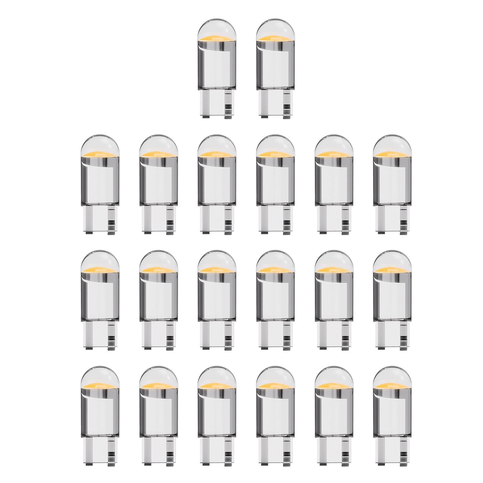 20Pcs LED Car Bulbs Auto Interior Bulbs Parts for Door Courtesy Yellow