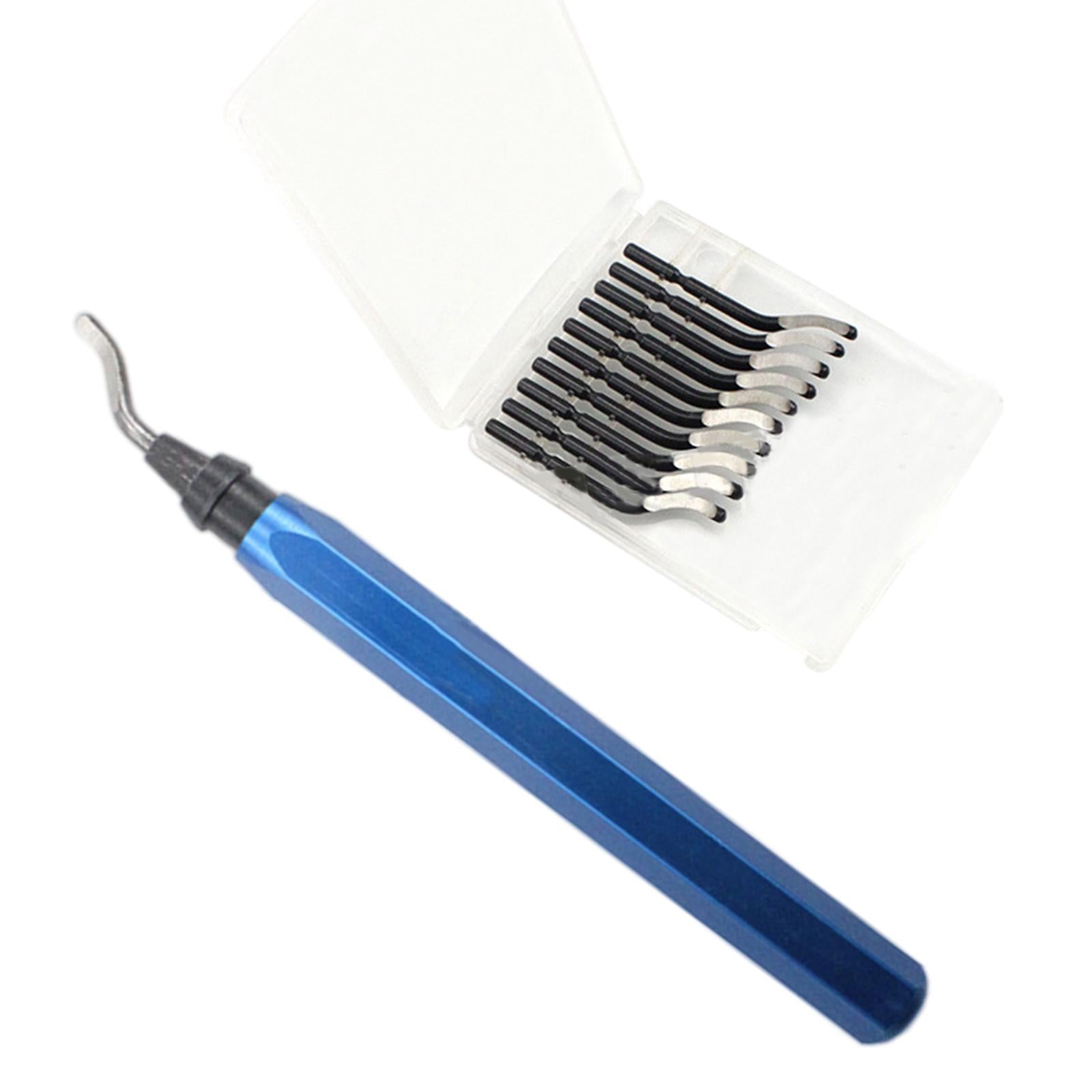 Deburring Tool Chamfering and Trimming Tool with Router Bit for Iron Blue