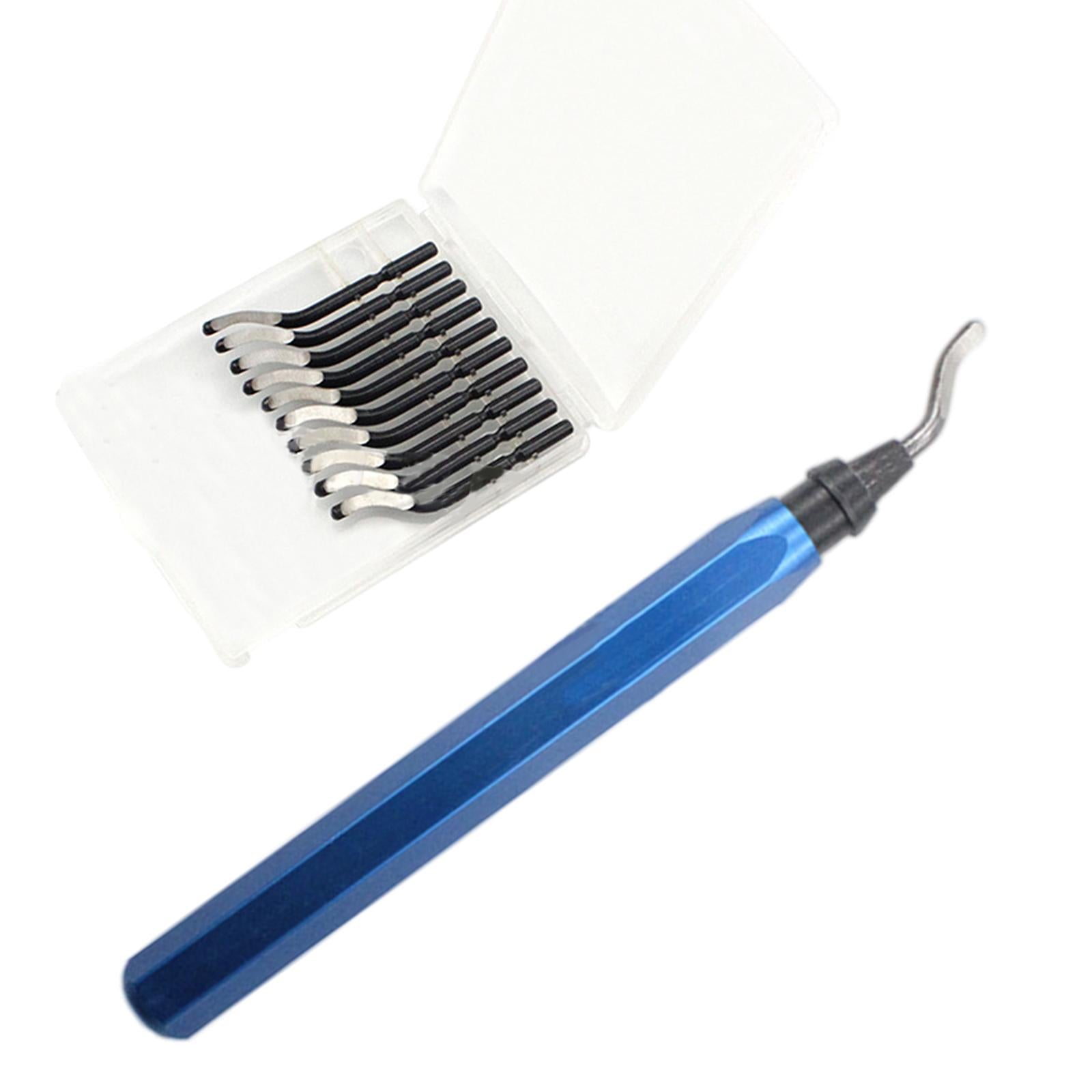 Deburring Tool Chamfering and Trimming Tool with Router Bit for Iron Blue