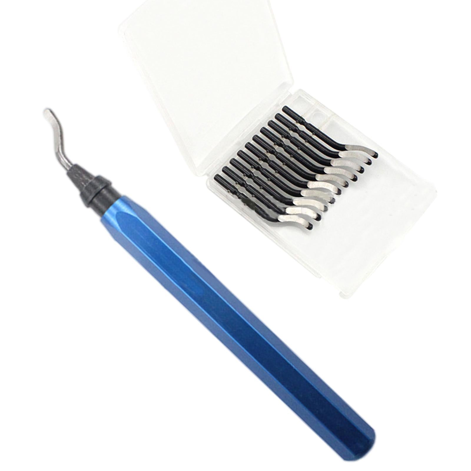 Deburring Tool Chamfering and Trimming Tool with Router Bit for Iron Blue