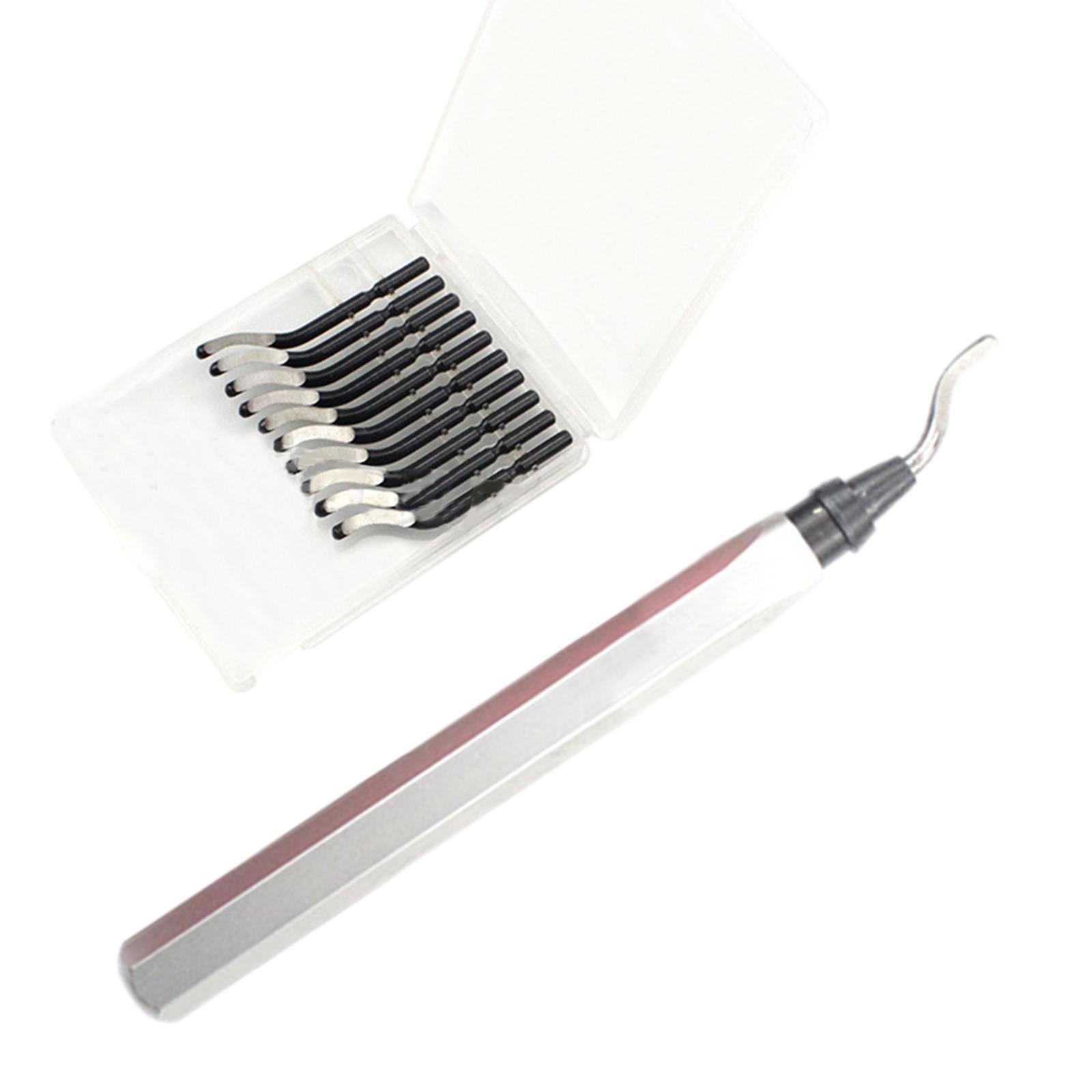 Deburring Tool Chamfering and Trimming Tool with Router Bit for Iron Silver