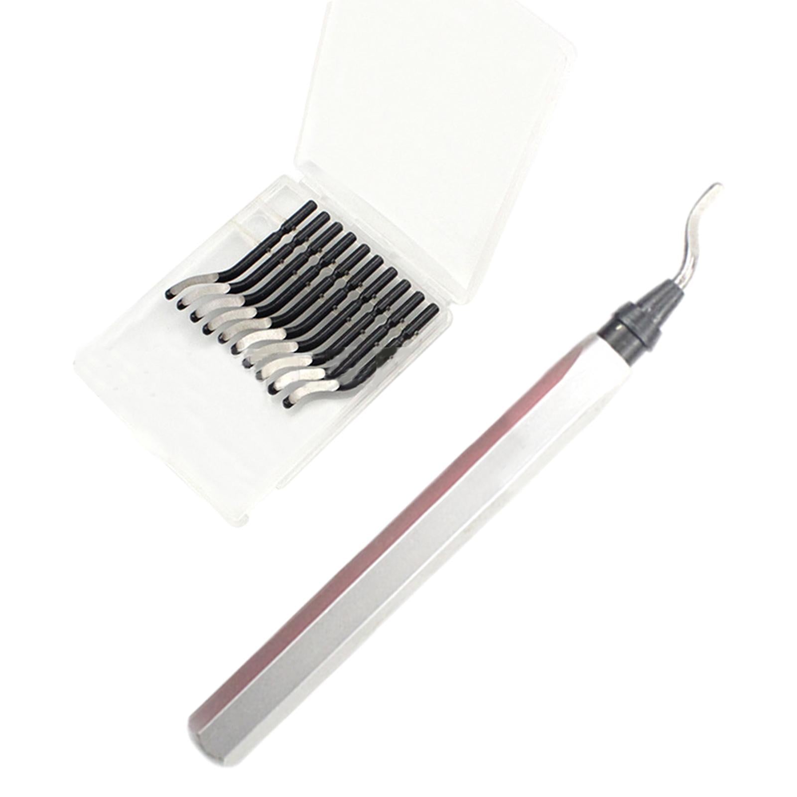 Deburring Tool Chamfering and Trimming Tool with Router Bit for Iron Silver