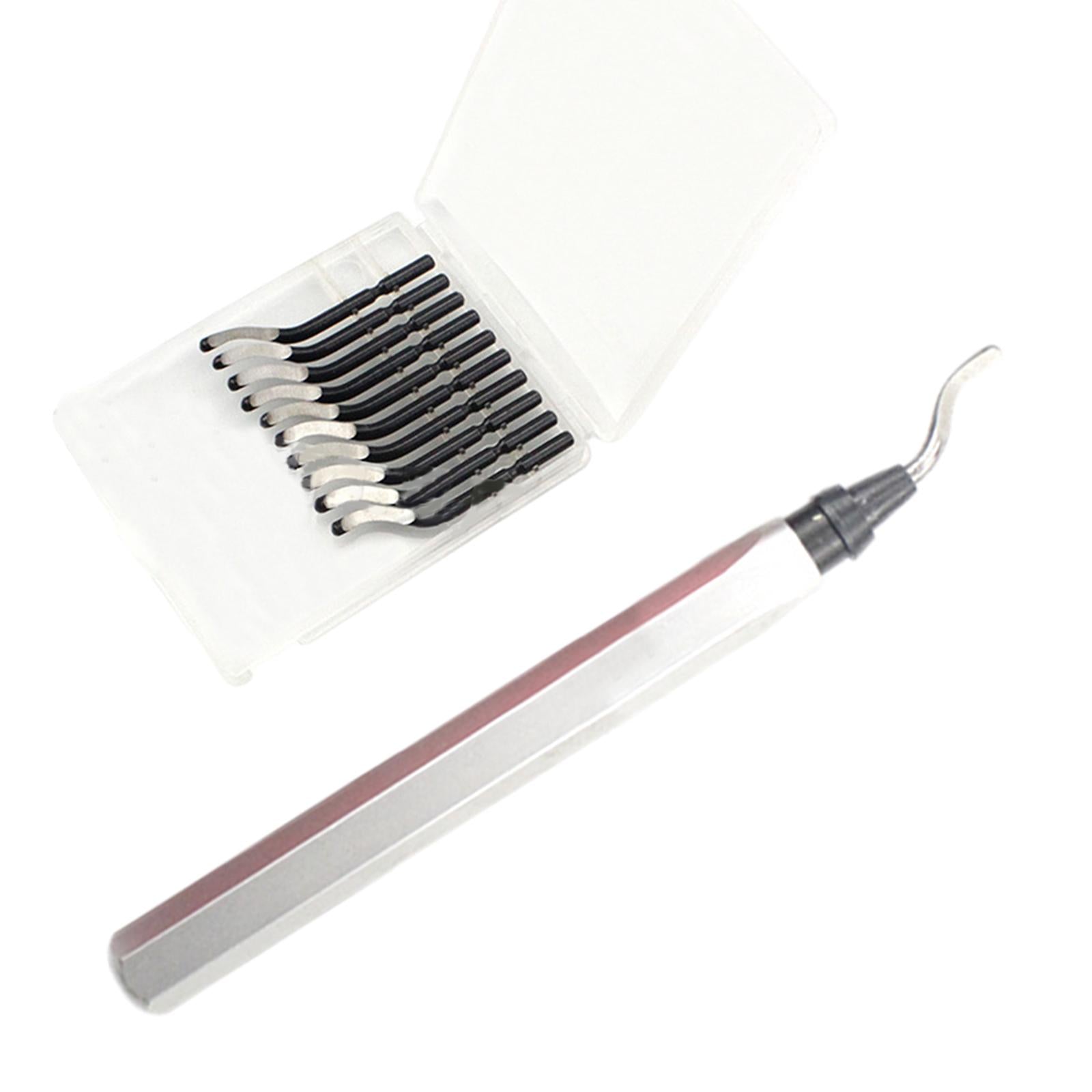 Deburring Tool Chamfering and Trimming Tool with Router Bit for Iron Silver