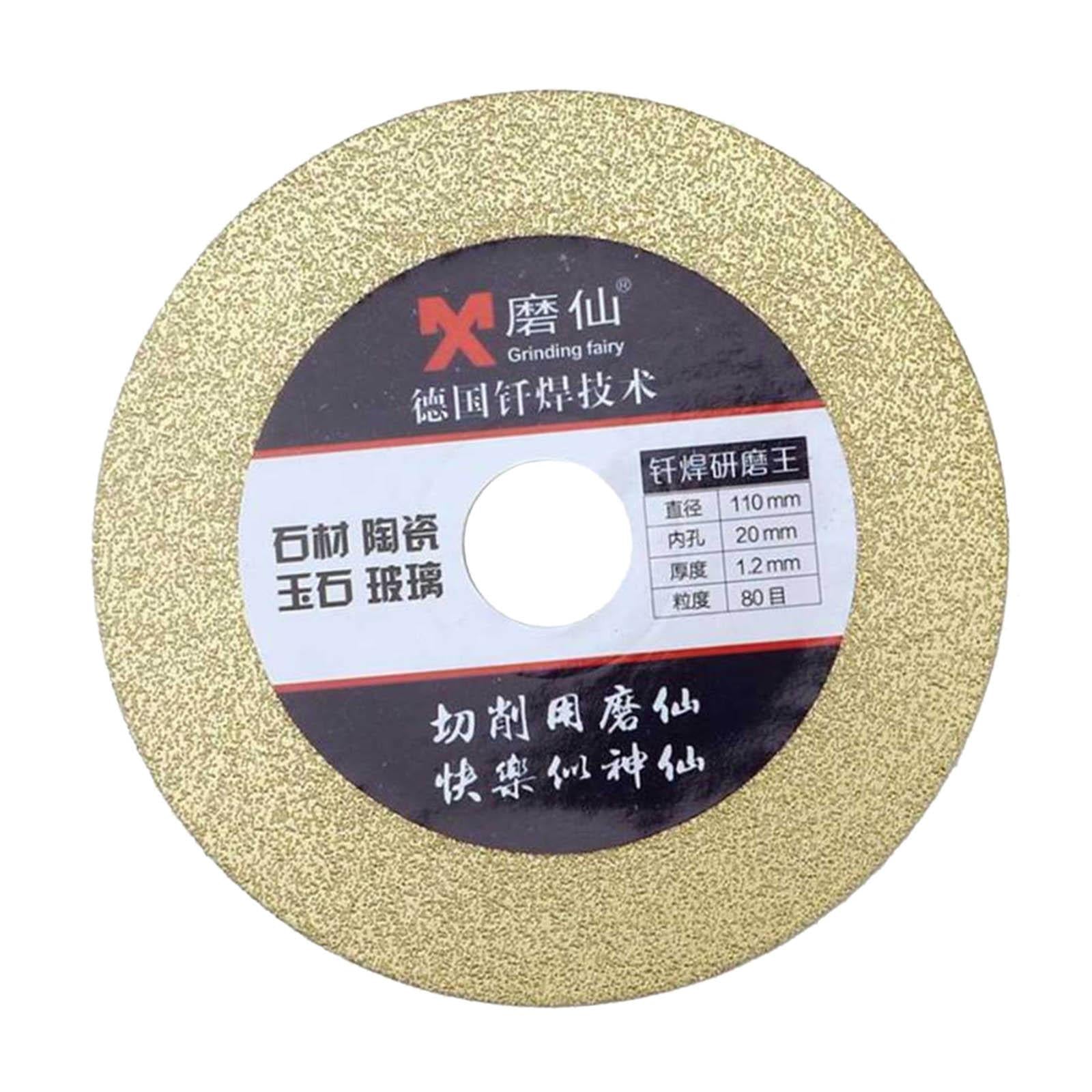 110mm Diamond Disc Grinder Cutting Disc for Concrete Glasses  80 Grit
