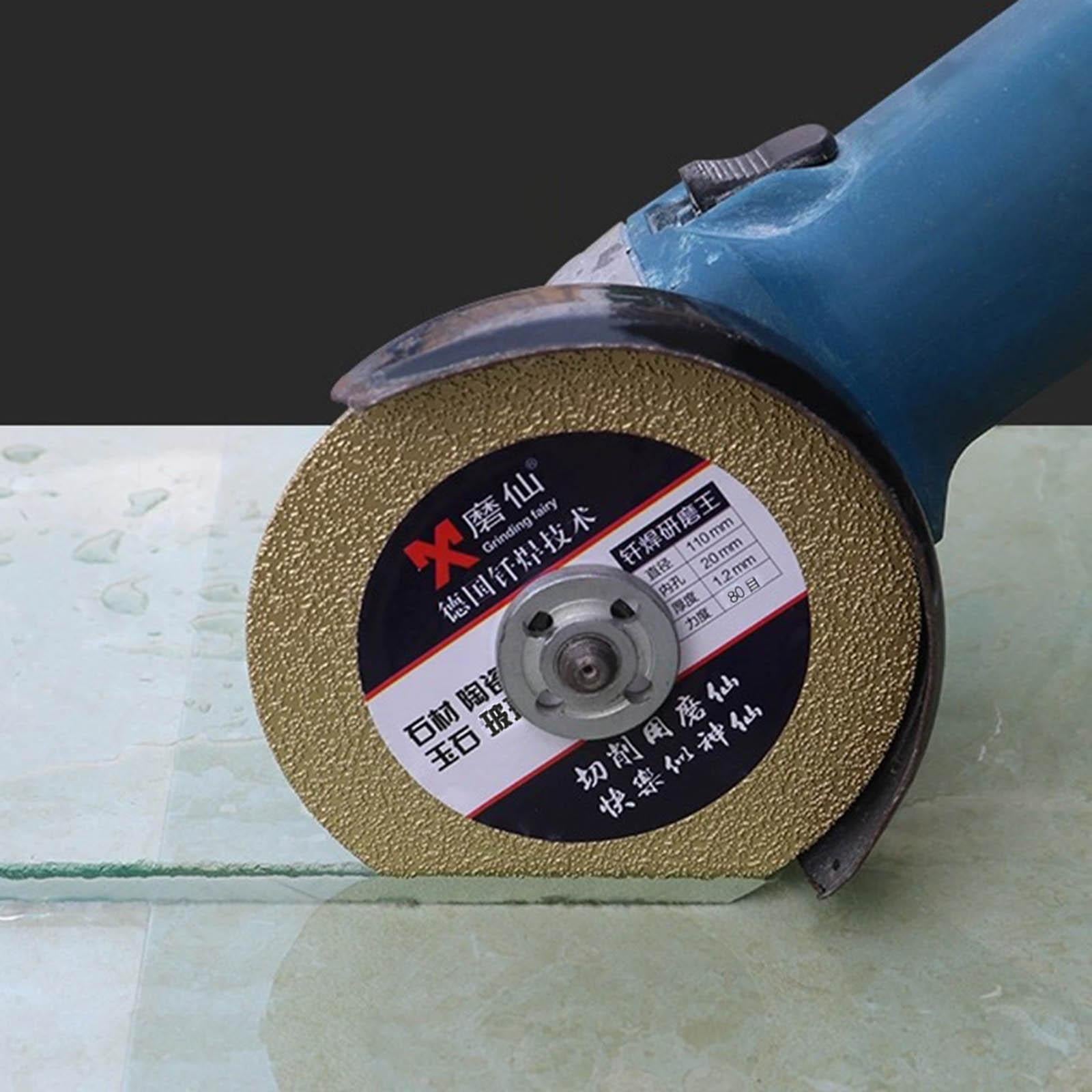 110mm Diamond Disc Grinder Cutting Disc for Concrete Glasses  80 Grit