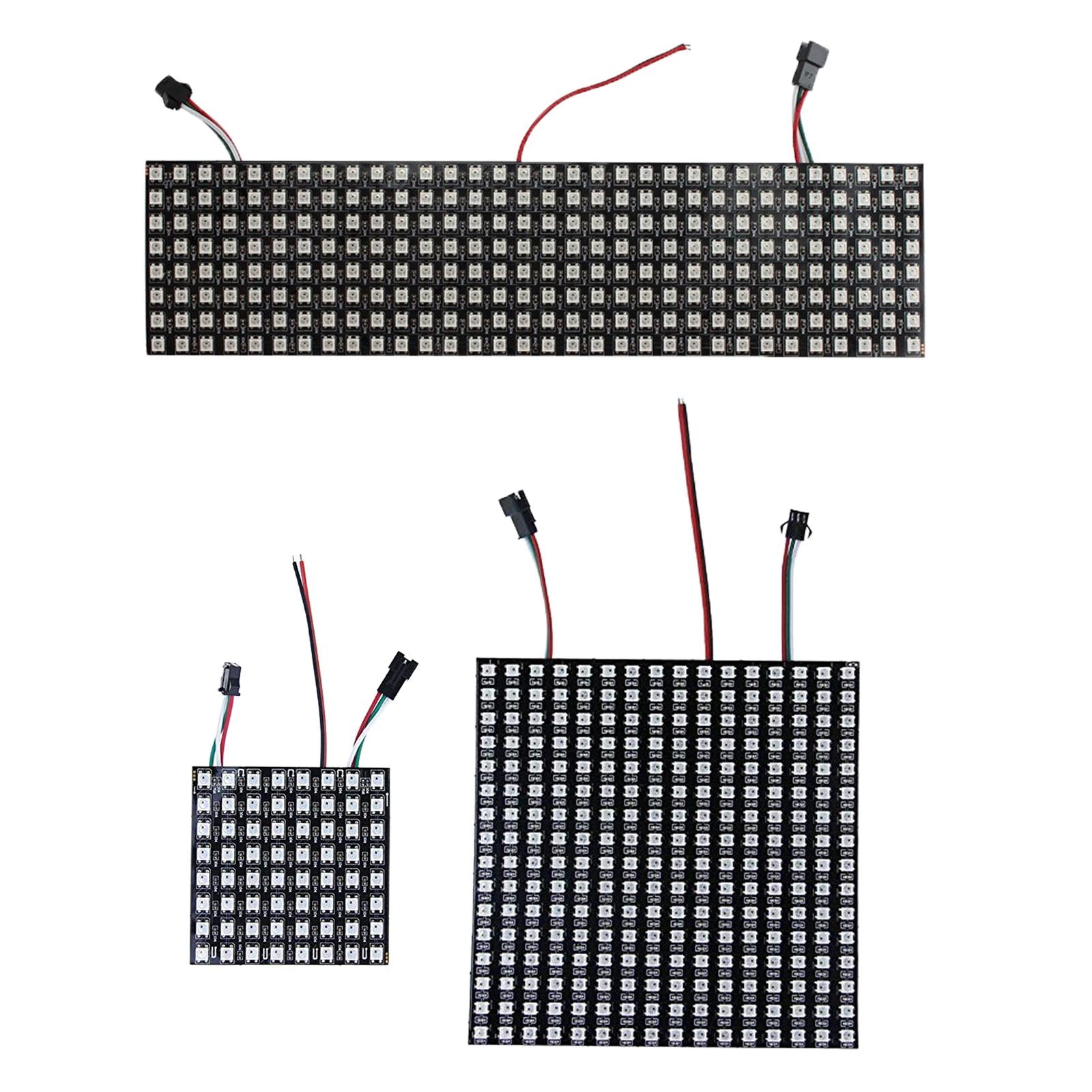 LED Pixels Matrix Panel WS2812B RGB Digital Image Video Text Display 8x8cm