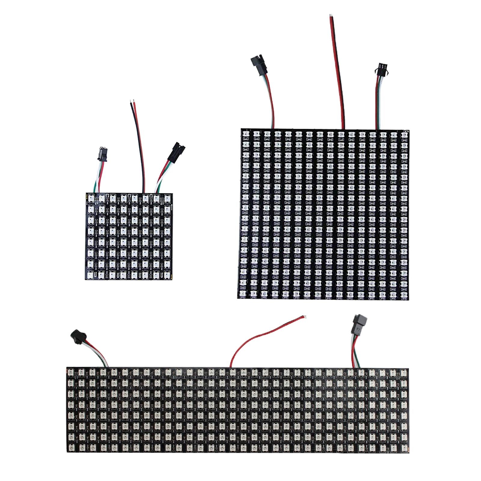 LED Pixels Matrix Panel WS2812B RGB Digital Image Video Text Display 8x8cm