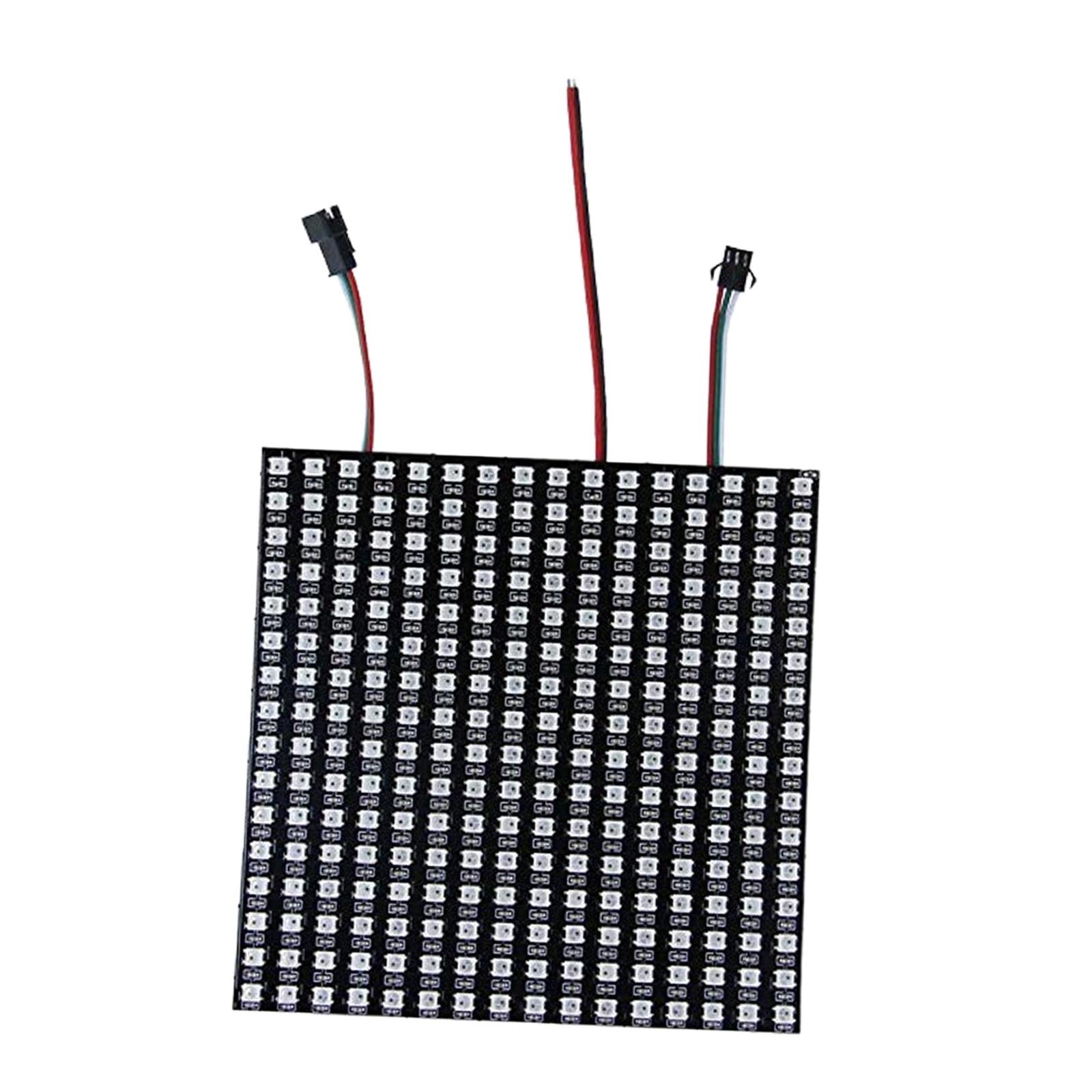 LED Pixels Matrix Panel WS2812B RGB Digital Image Video Text Display 16x16cm
