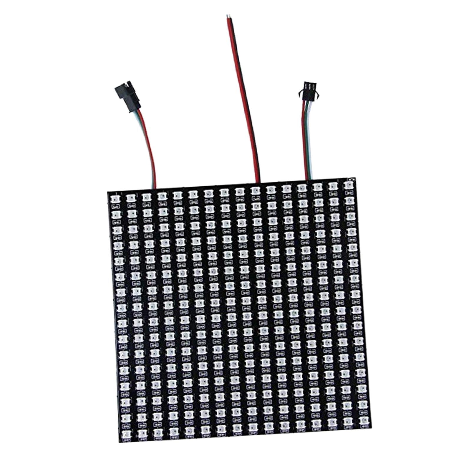 LED Pixels Matrix Panel WS2812B RGB Digital Image Video Text Display 16x16cm