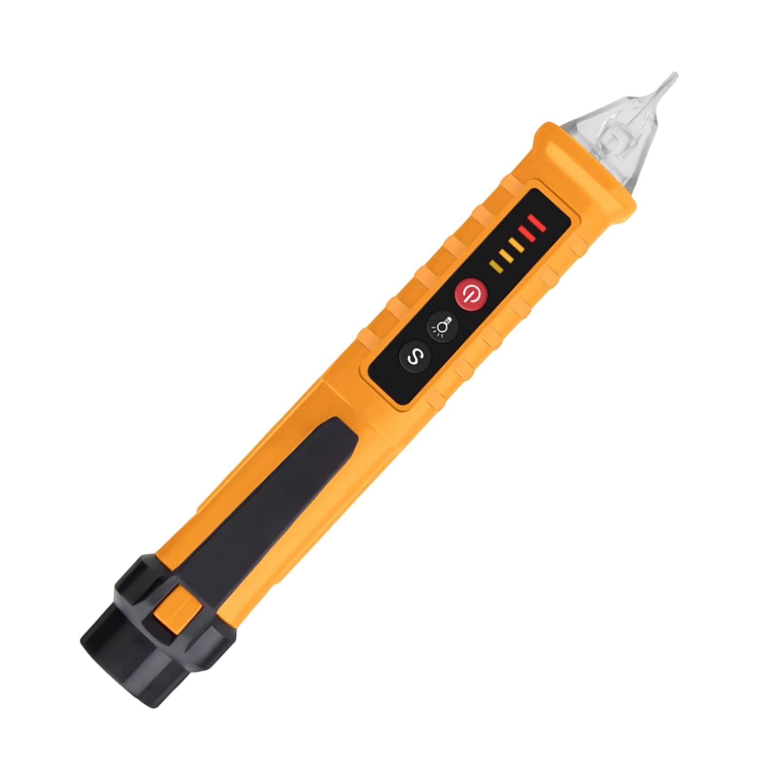 Voltage Tester Live/Null Wire Tester AC 12V-1000V Buzzer Alarm Yellow