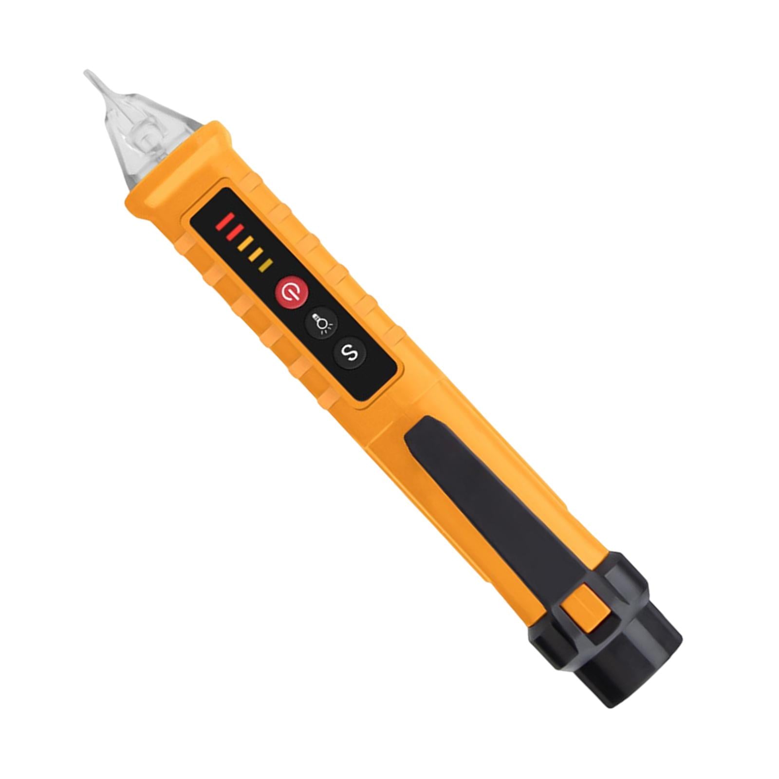 Voltage Tester Live/Null Wire Tester AC 12V-1000V Buzzer Alarm Yellow