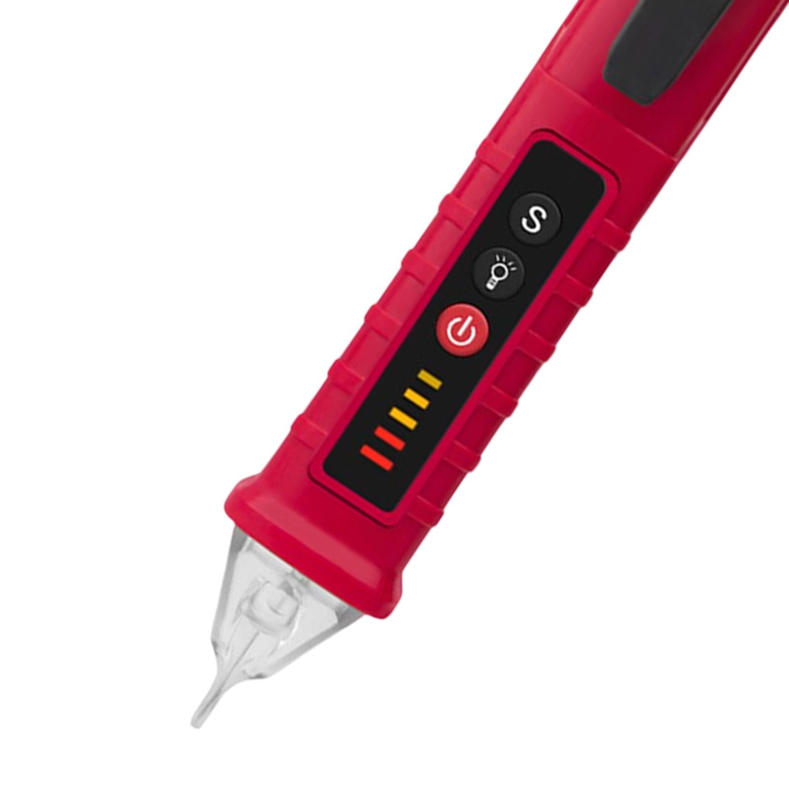 Voltage Tester Live/Null Wire Tester AC 12V-1000V Buzzer Alarm Red