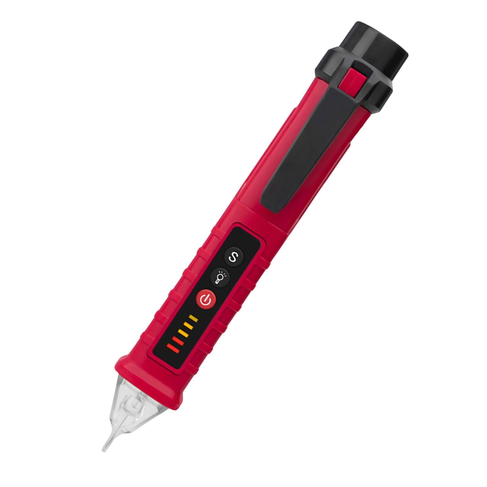 Voltage Tester Live/Null Wire Tester AC 12V-1000V Buzzer Alarm Red