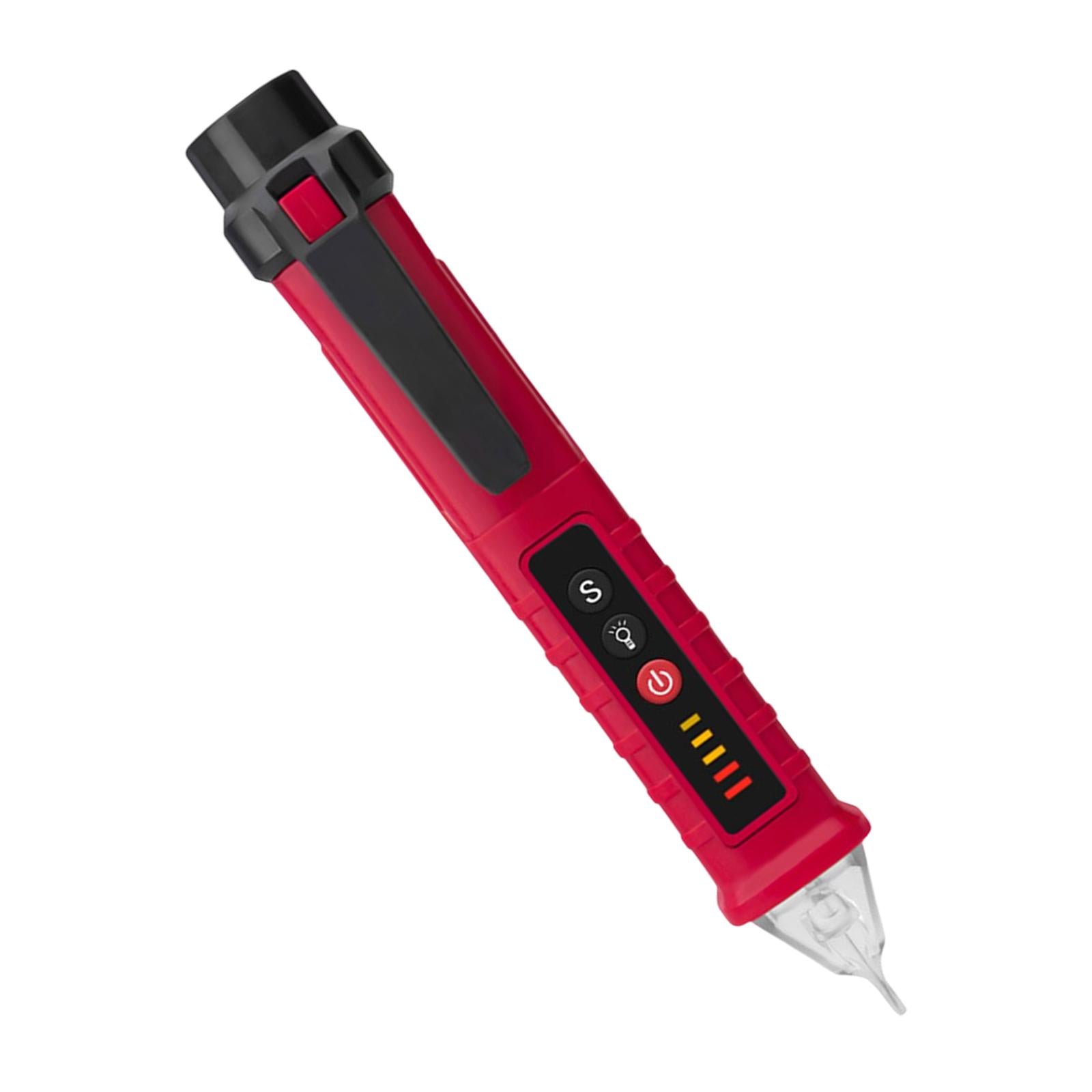 Voltage Tester Live/Null Wire Tester AC 12V-1000V Buzzer Alarm Red