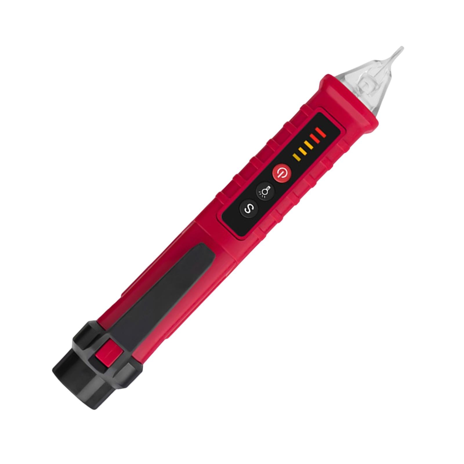 Voltage Tester Live/Null Wire Tester AC 12V-1000V Buzzer Alarm Red