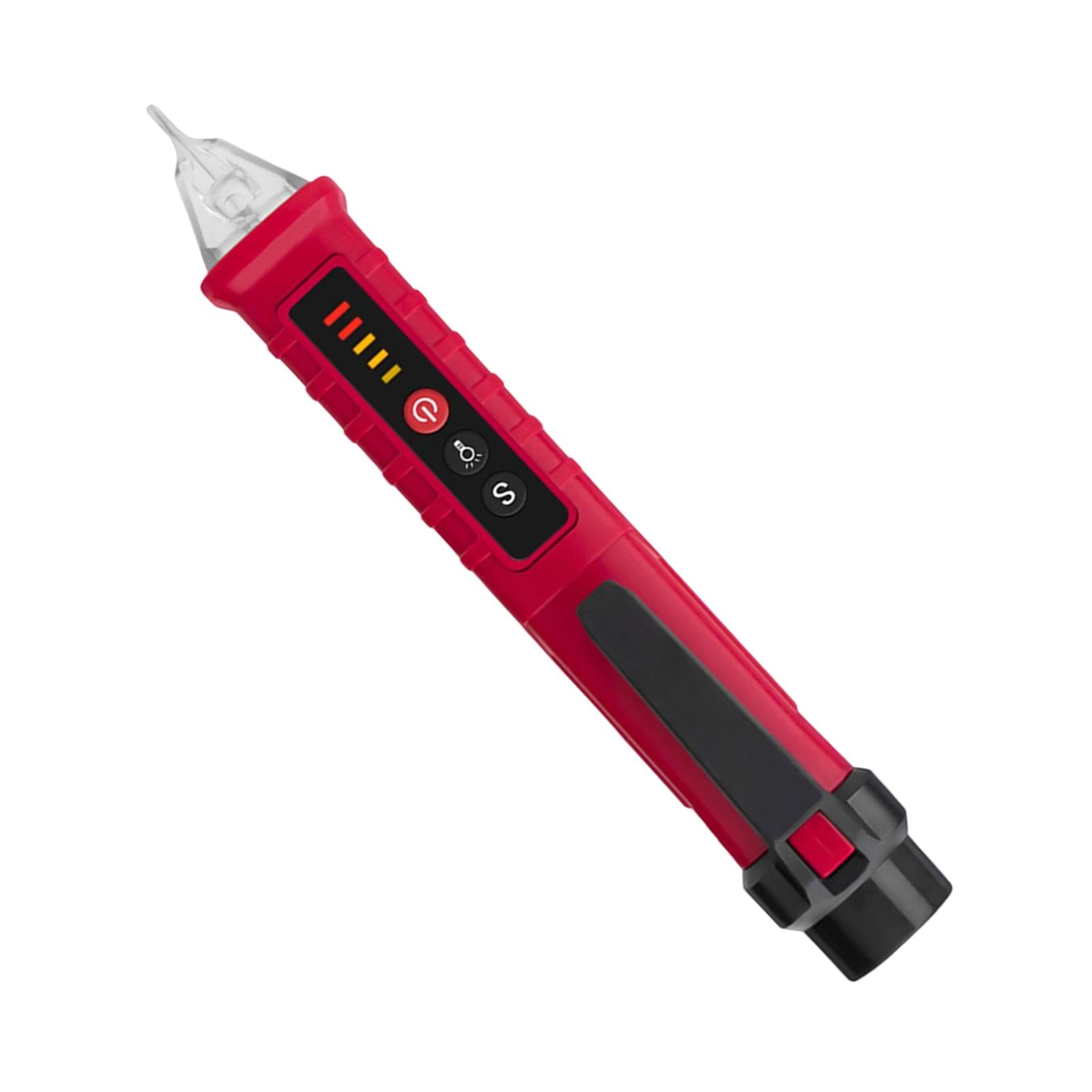 Voltage Tester Live/Null Wire Tester AC 12V-1000V Buzzer Alarm Red