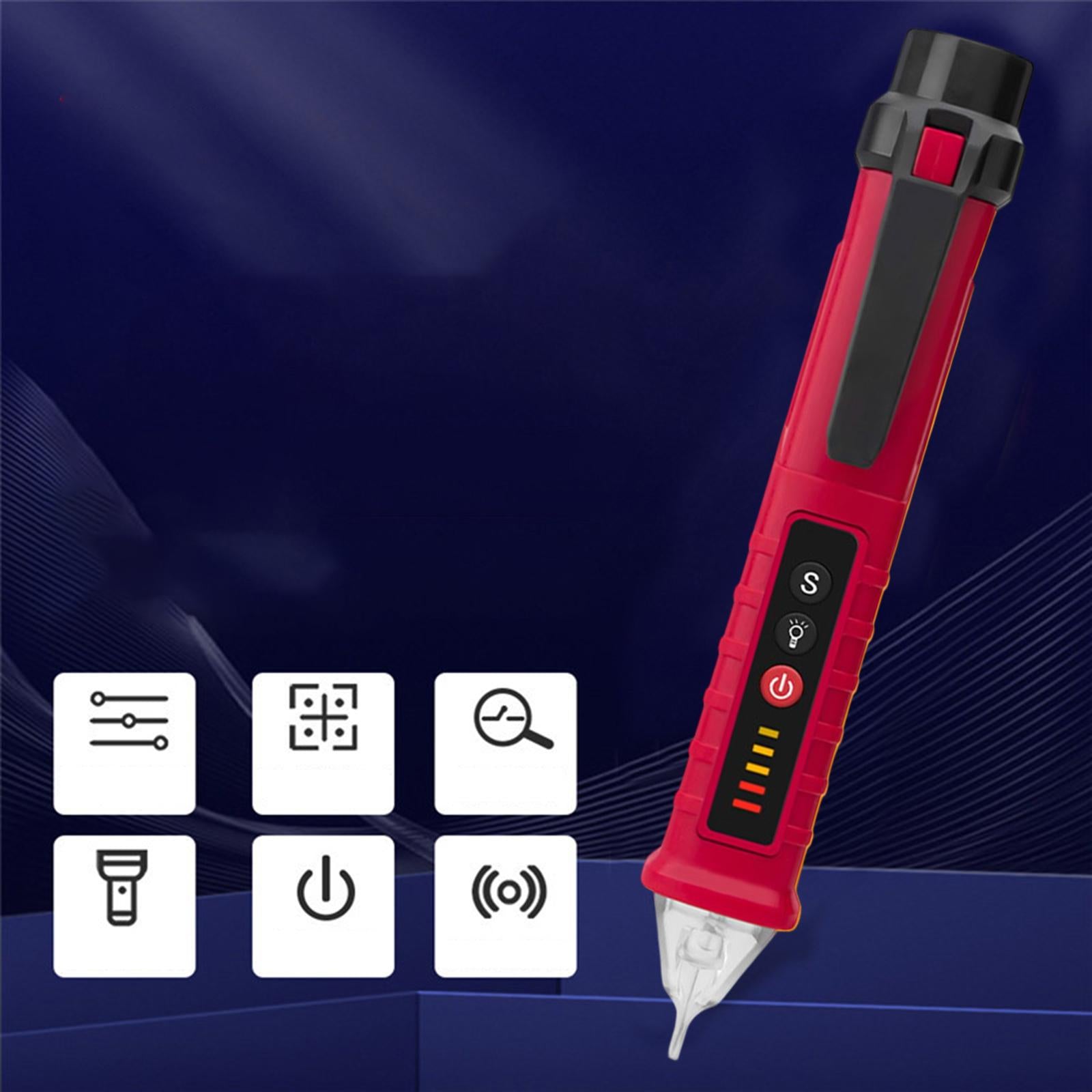Voltage Tester Live/Null Wire Tester AC 12V-1000V Buzzer Alarm Red