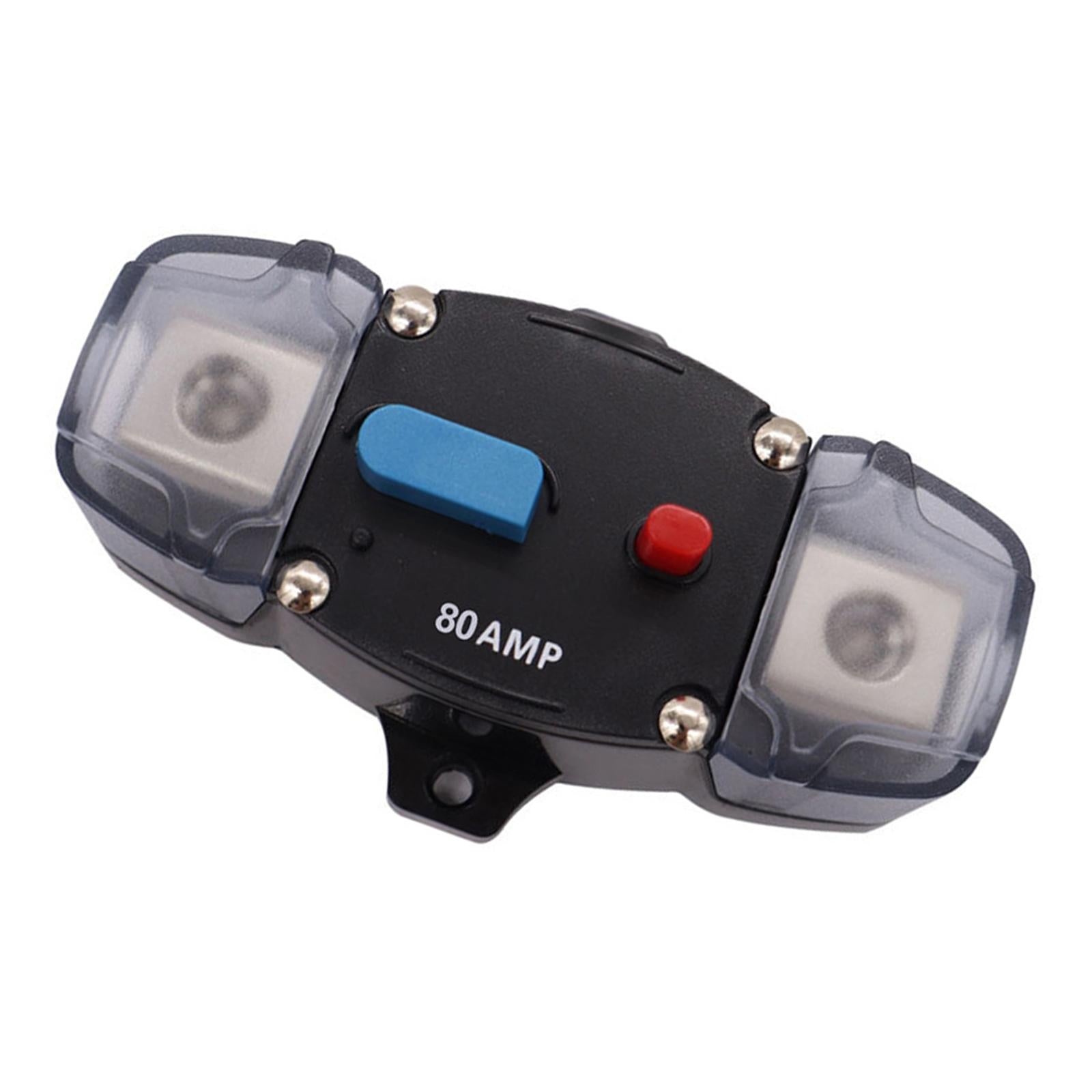Circuit Breaker Inline Fuse Block Holders Inverter for Truck Automotive 80A