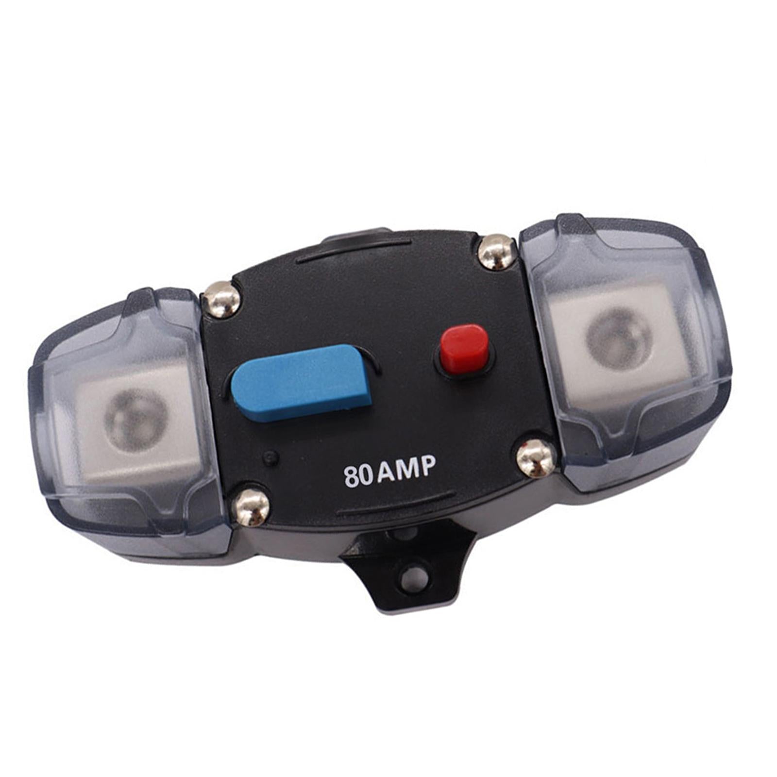 Circuit Breaker Inline Fuse Block Holders Inverter for Truck Automotive 80A