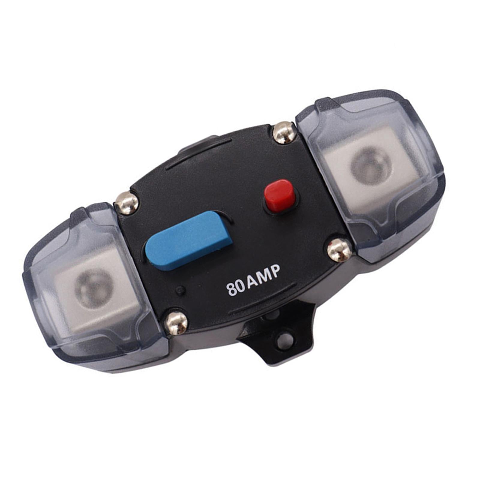 Circuit Breaker Inline Fuse Block Holders Inverter for Truck Automotive 80A