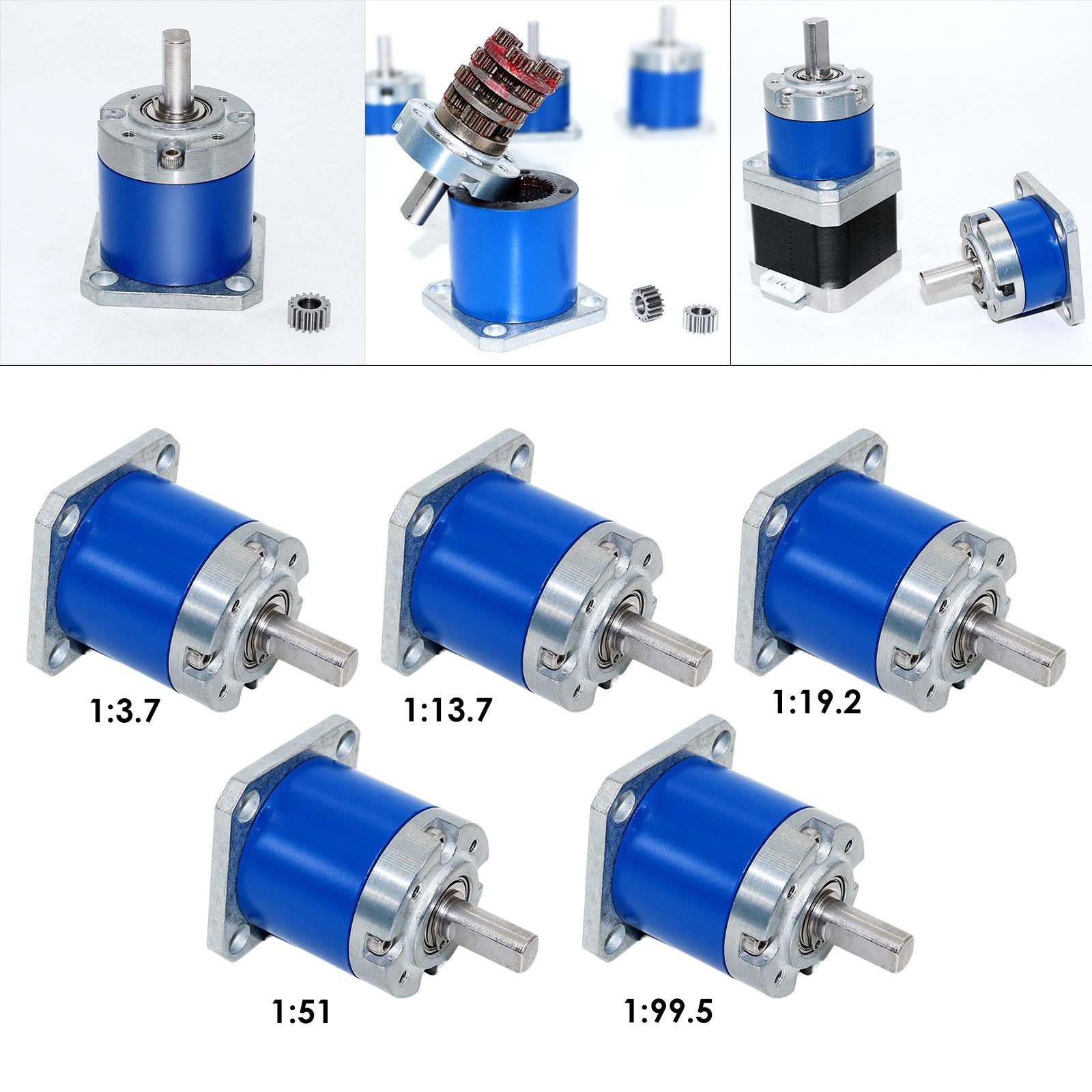 Precision Planetary Gear Case Planetary Motor Reducer High Torque 1:3.7