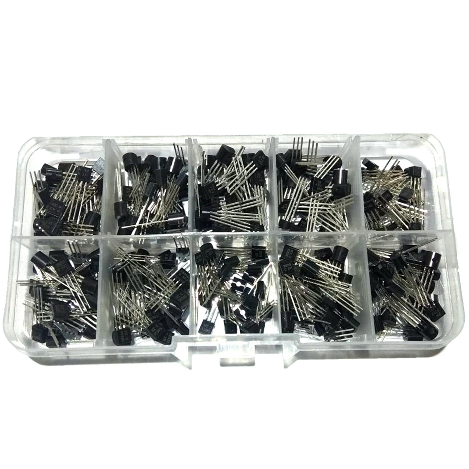 300x Transistor Assortment Kit Semiconductor to-92 Triode 2N2222 A42 A44