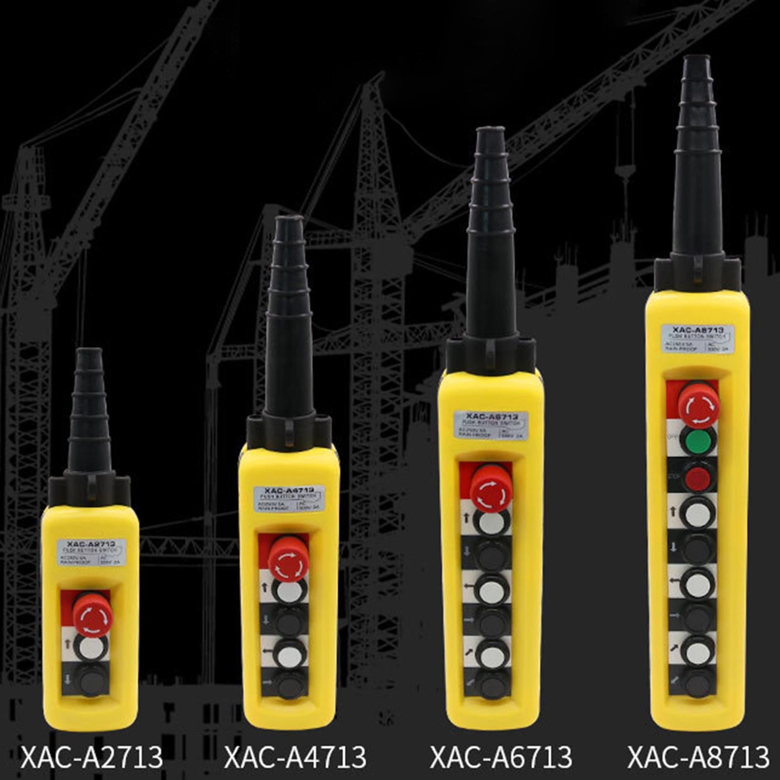 Rainproof Hoist Crane Push Momentary IP65 Waterproof for Hoist Crane Control XAC A2713