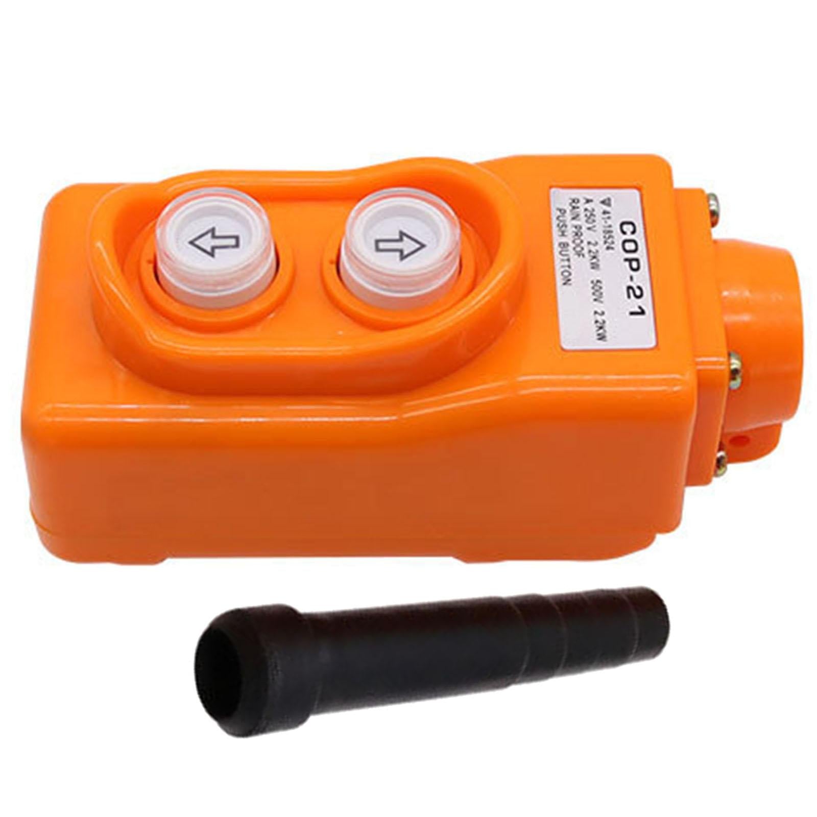 Crane Push Button Switch Equipped with Rubber Cable Sheath COP21 2 Buttons