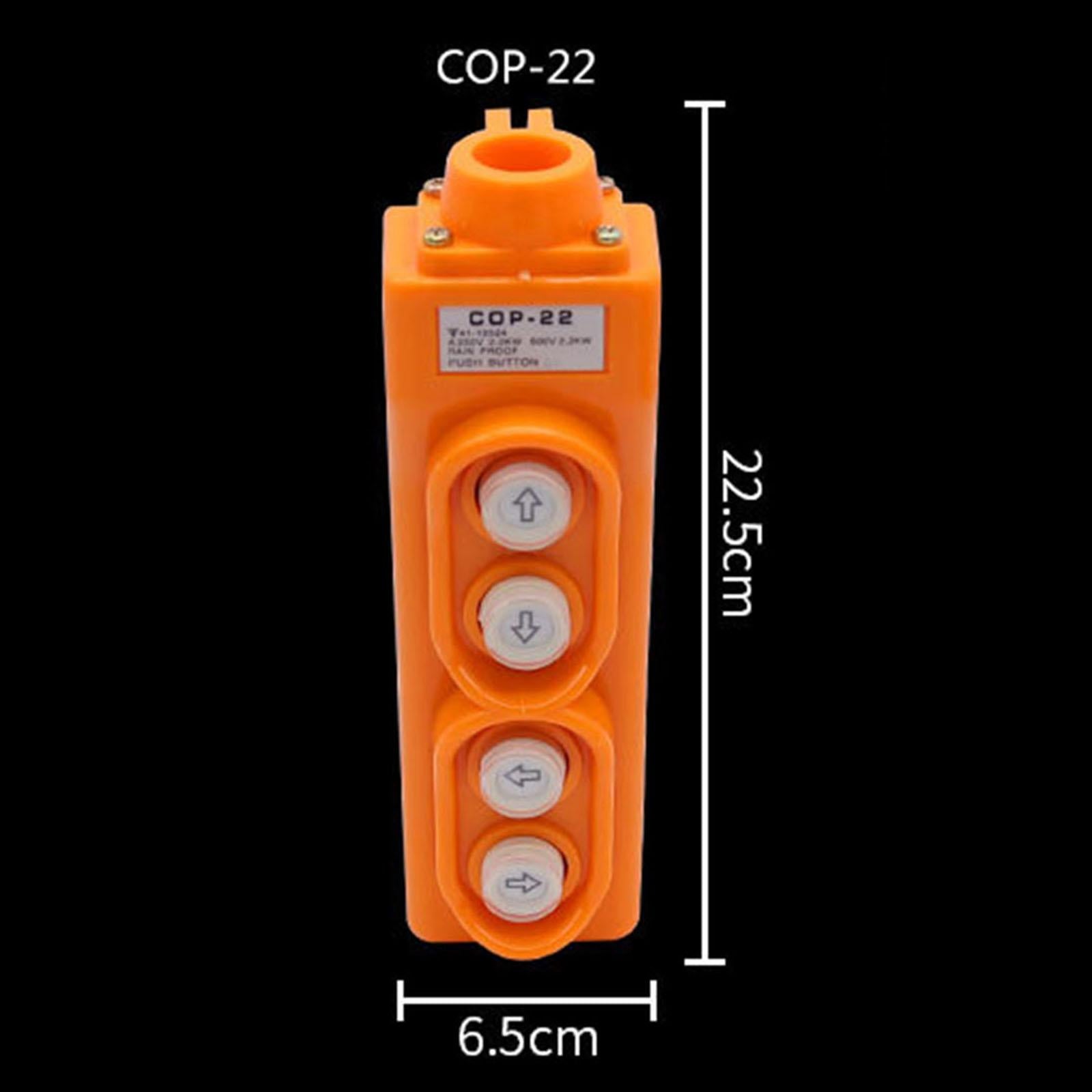 Crane Push Button Switch Equipped with Rubber Cable Sheath COP22 4 Buttons