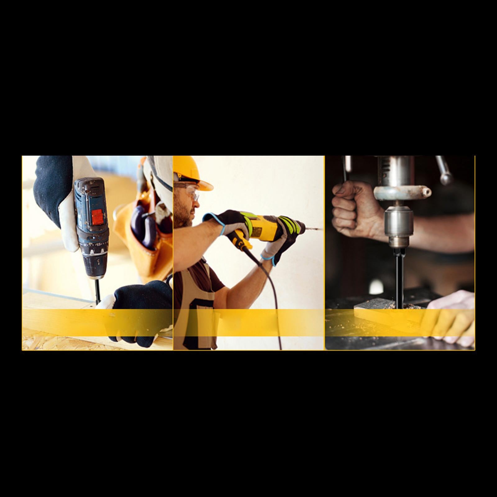 Alloy Cross Tile Drill Bit Hex Shank Woodworking Tool for Cement 5Pcs A