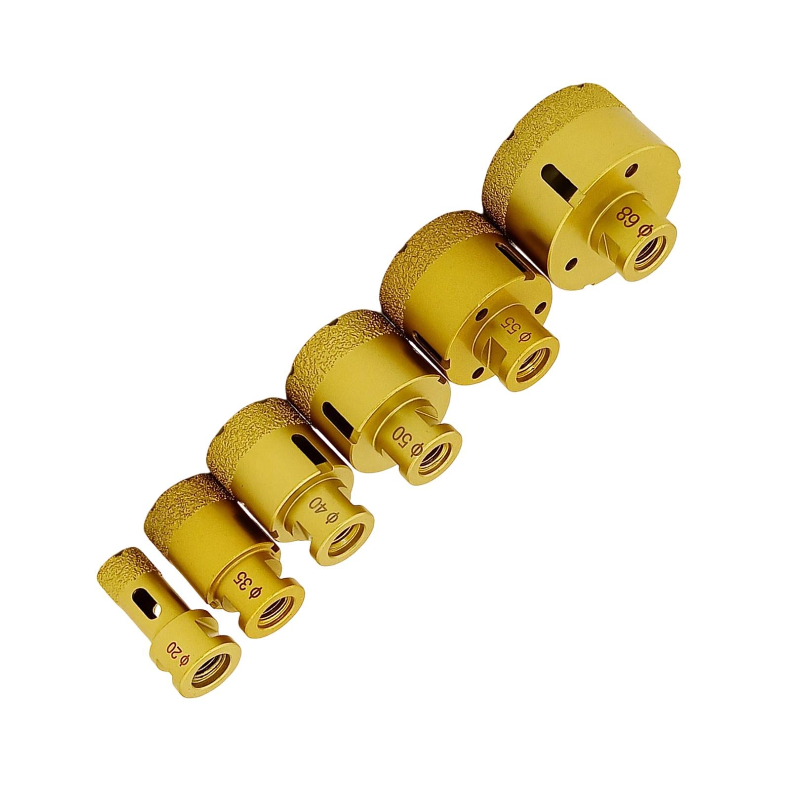 6 Pieces Professional Diamond Hole Saws Cutters Drill Bit Durable for Glass