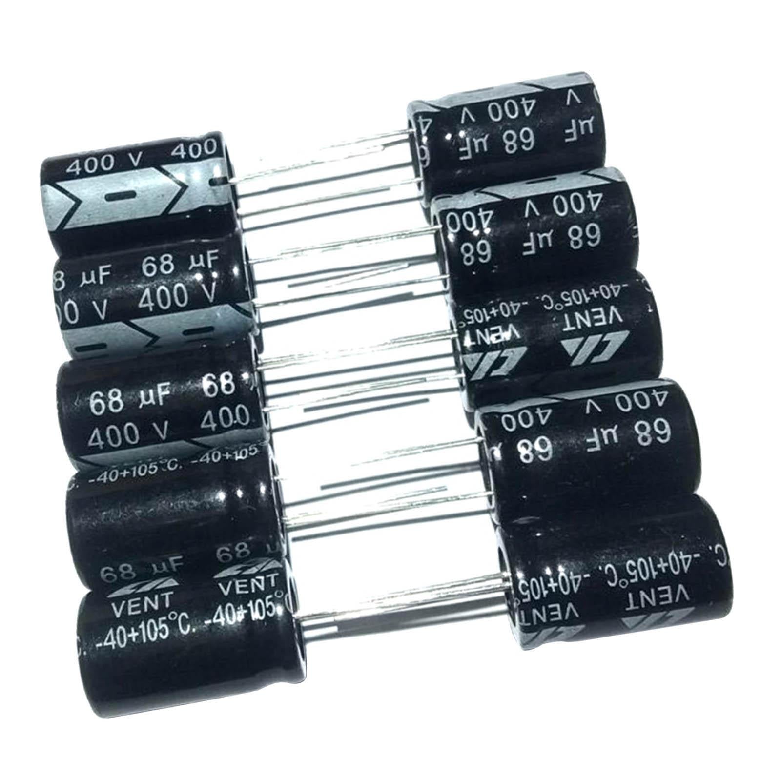 10Pcs Electrolytic Capacitors Kit Radial 450V  68UF 105 Component