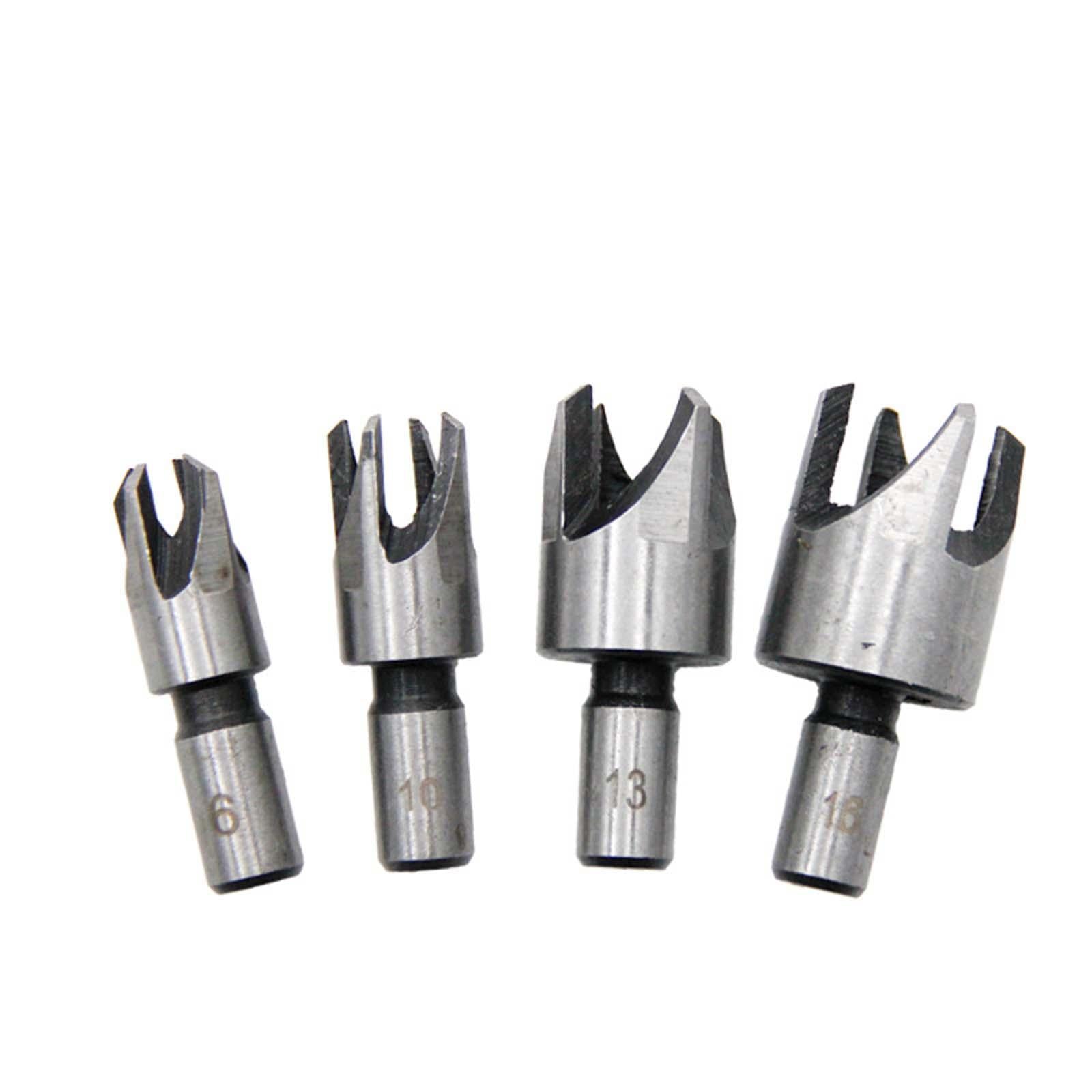 8x Wood Plug Cutter Cork Drill Bit Set Counterbored Holes Drill Bits Set