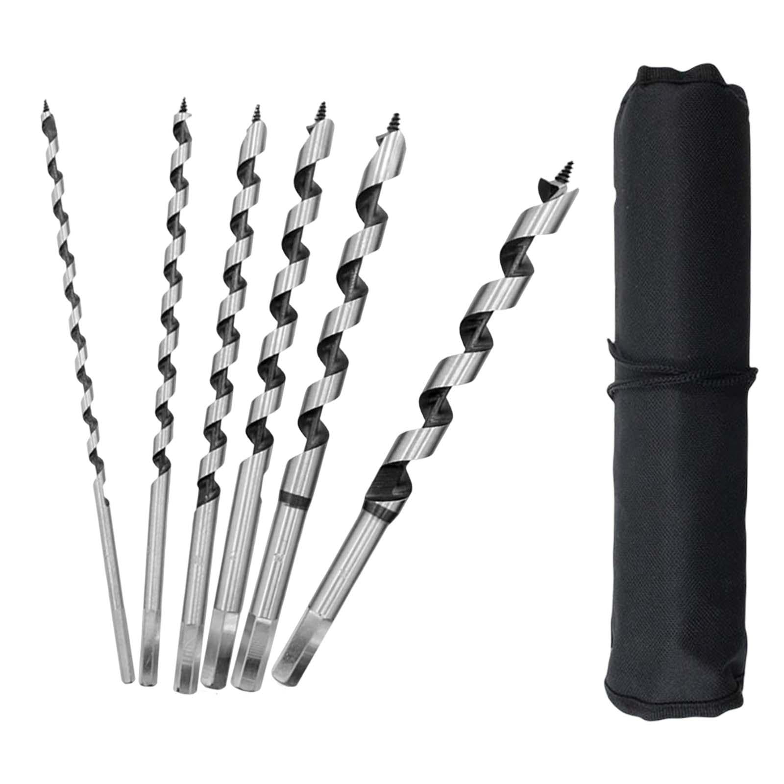 6 Pieces Auger Drill Bit 230mm for Metal Iron Wood Resin Beads Jewelry