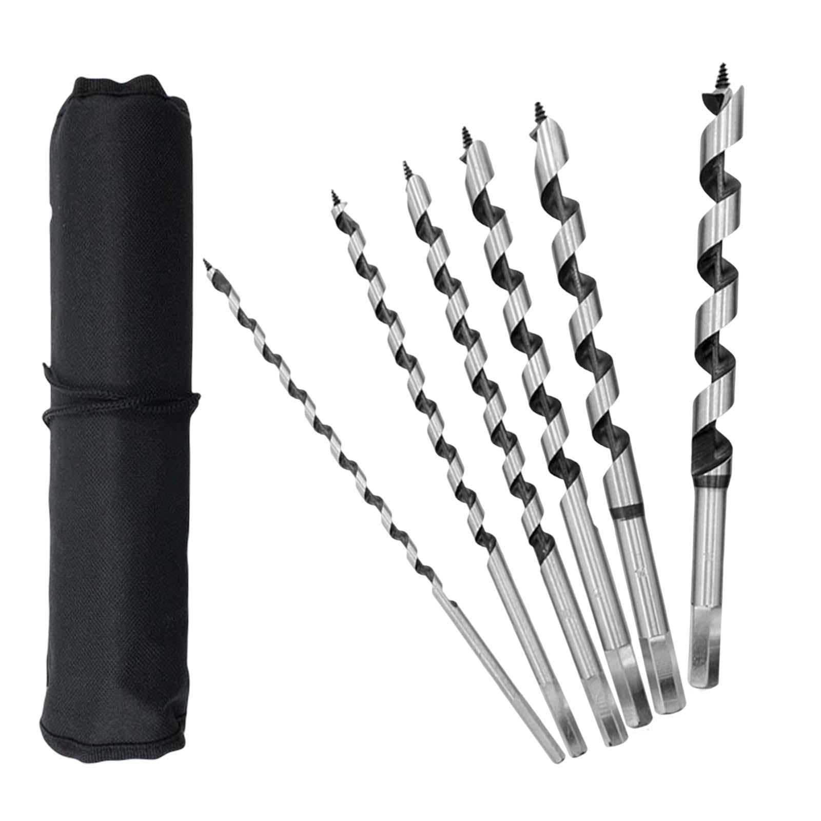 6 Pieces Auger Drill Bit 230mm for Metal Iron Wood Resin Beads Jewelry