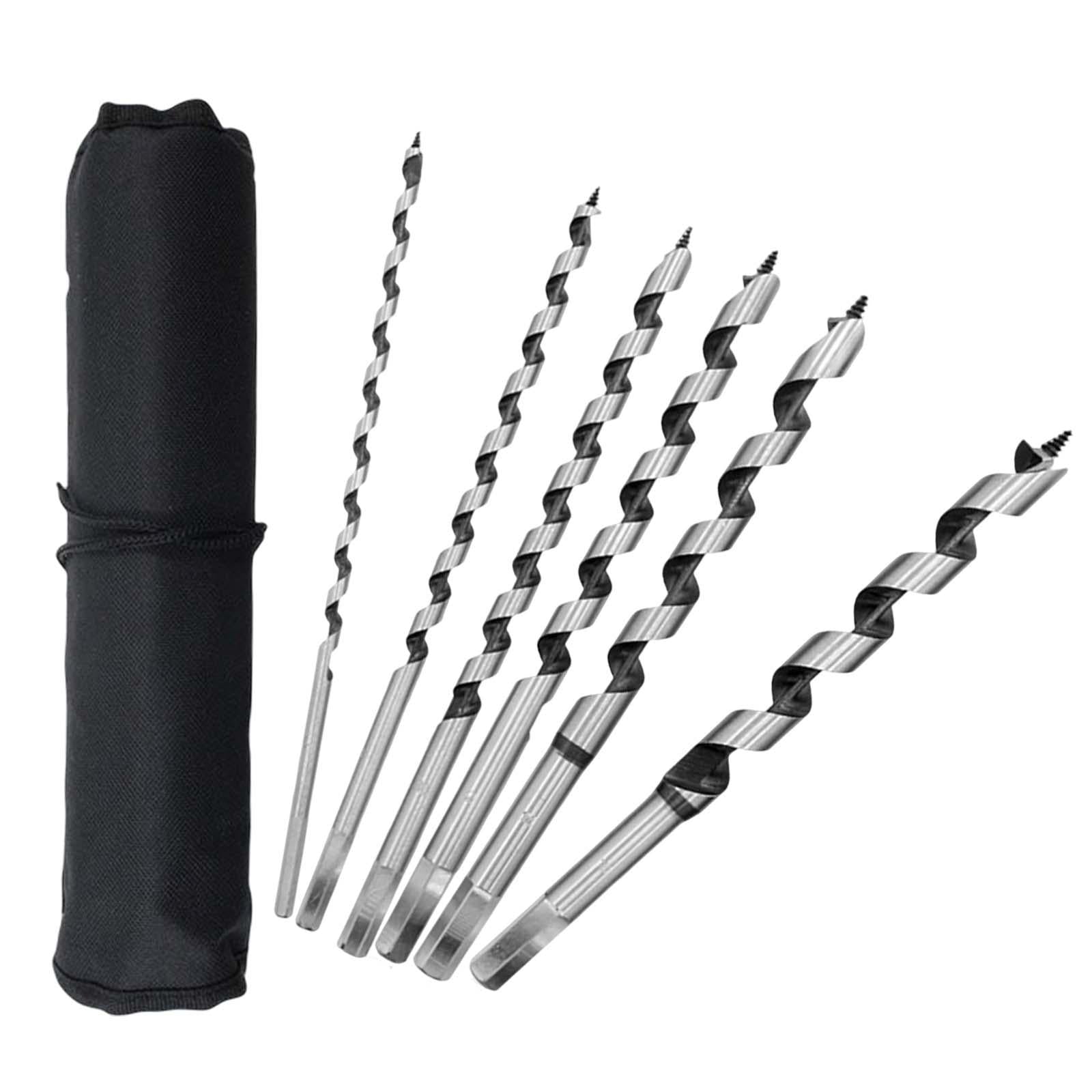 6 Pieces Auger Drill Bit 230mm for Metal Iron Wood Resin Beads Jewelry