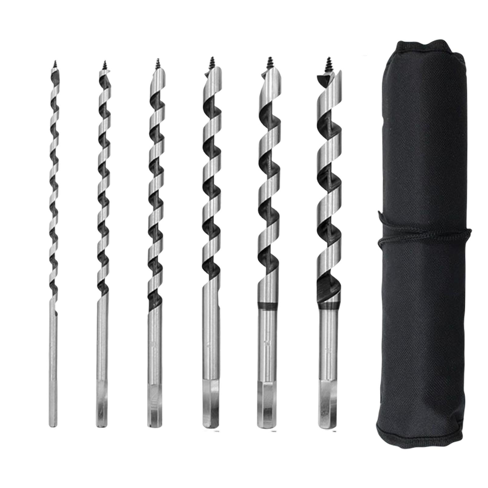 6 Pieces Auger Drill Bit 230mm for Metal Iron Wood Resin Beads Jewelry