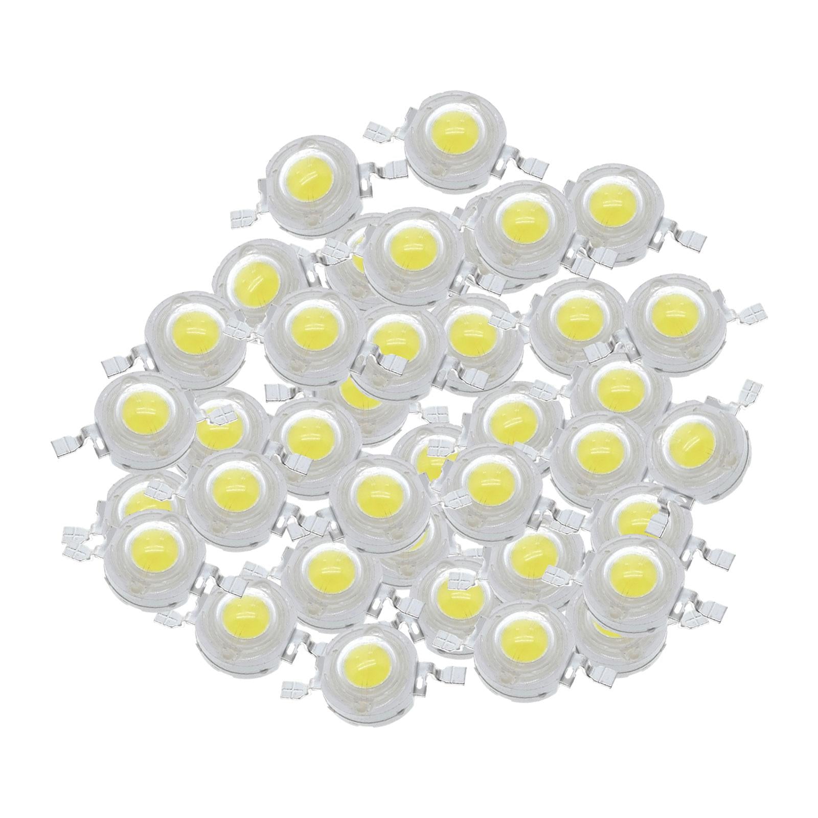 High Power LED Bead Chip High Brightness for Floodlight 50x 3W White