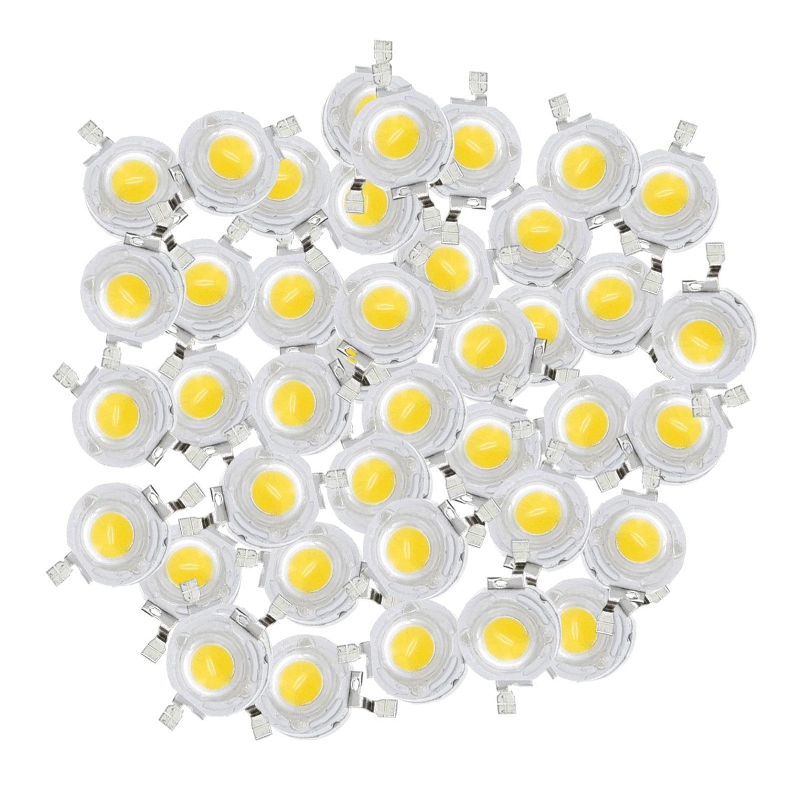 High Power LED Bead Chip High Brightness for Floodlight 50x 3W Warm White