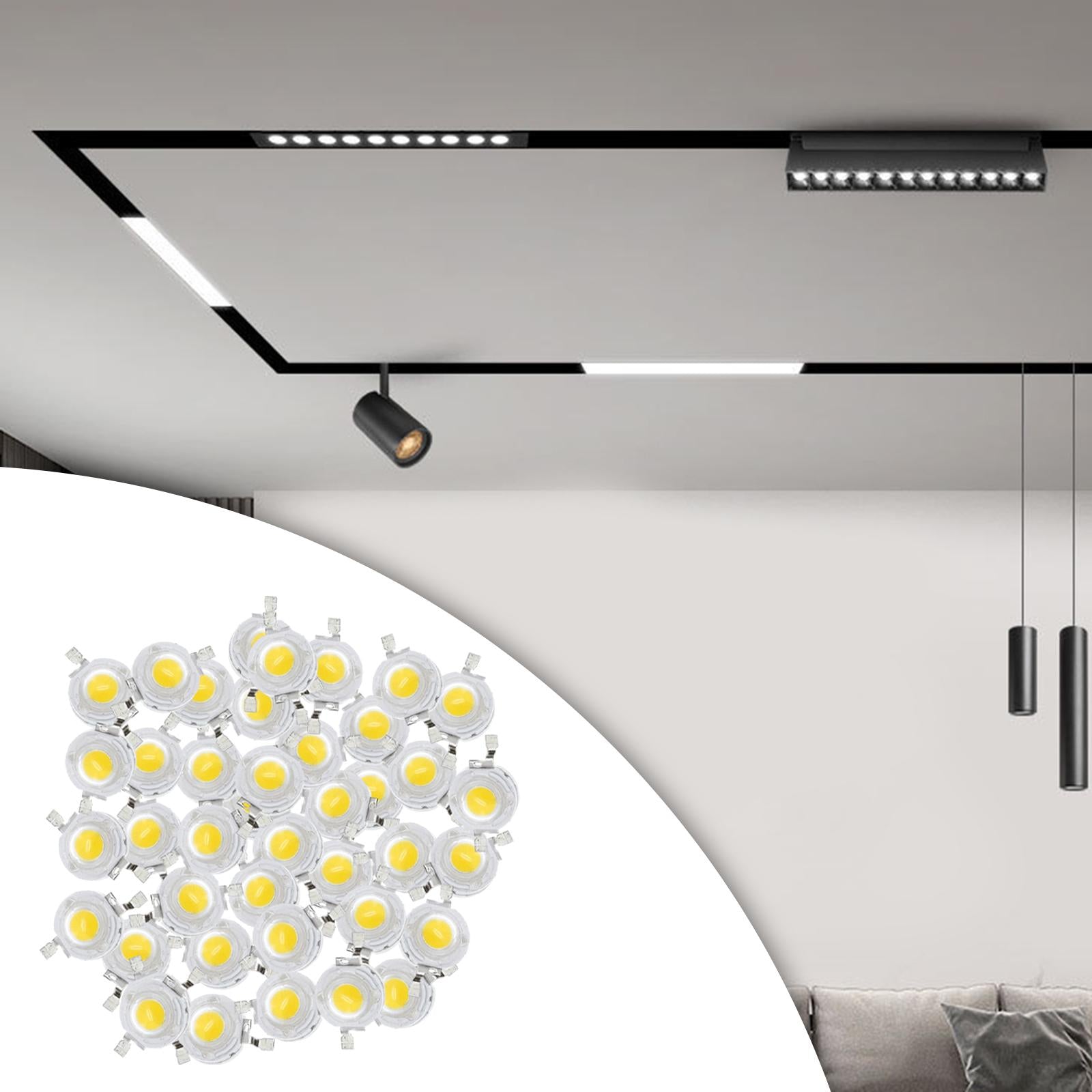 High Power LED Bead Chip High Brightness for Floodlight 50x 3W Warm White