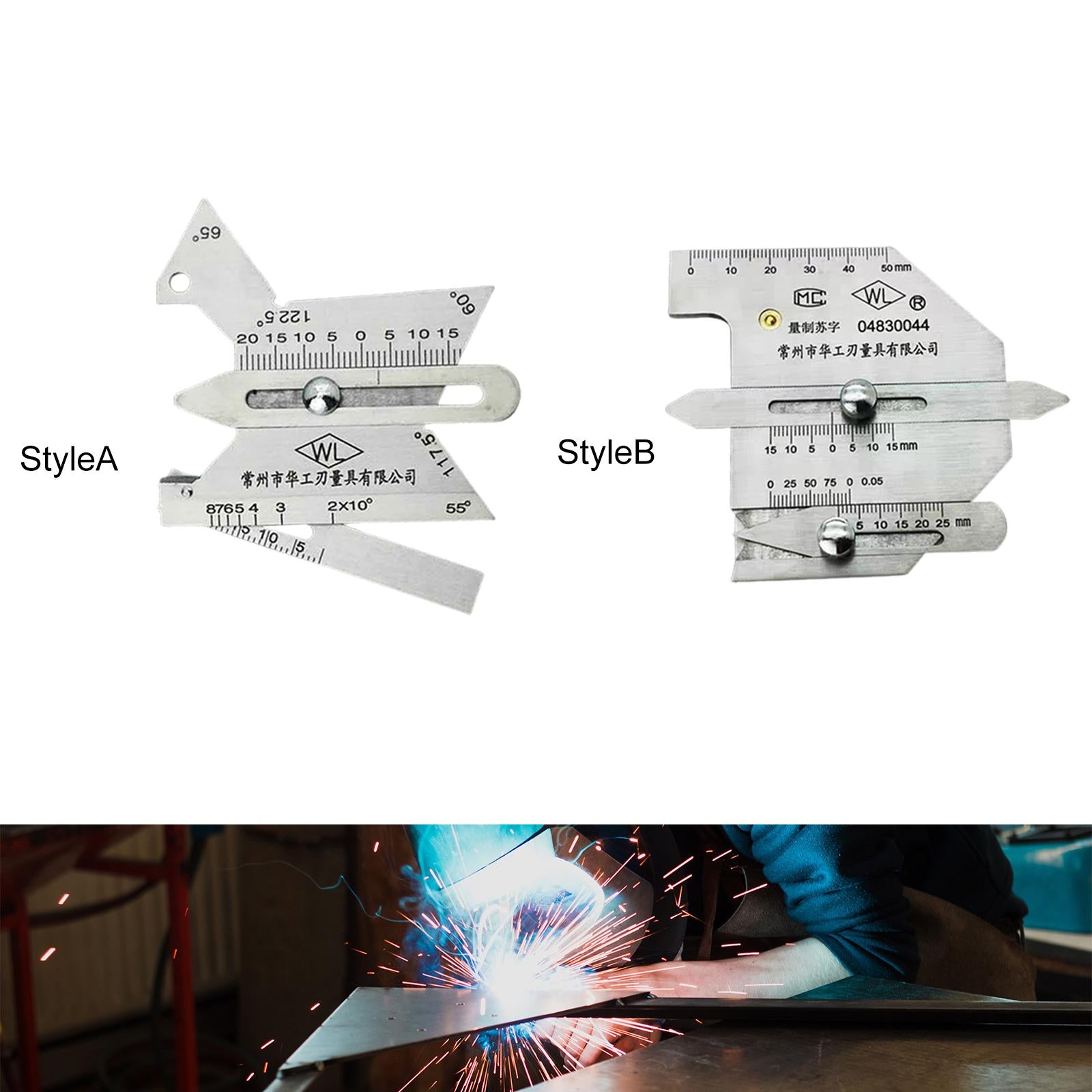 Welding Seam Gauge Bead Gage Bevel Angle Tool Inspection Ruler  Style A