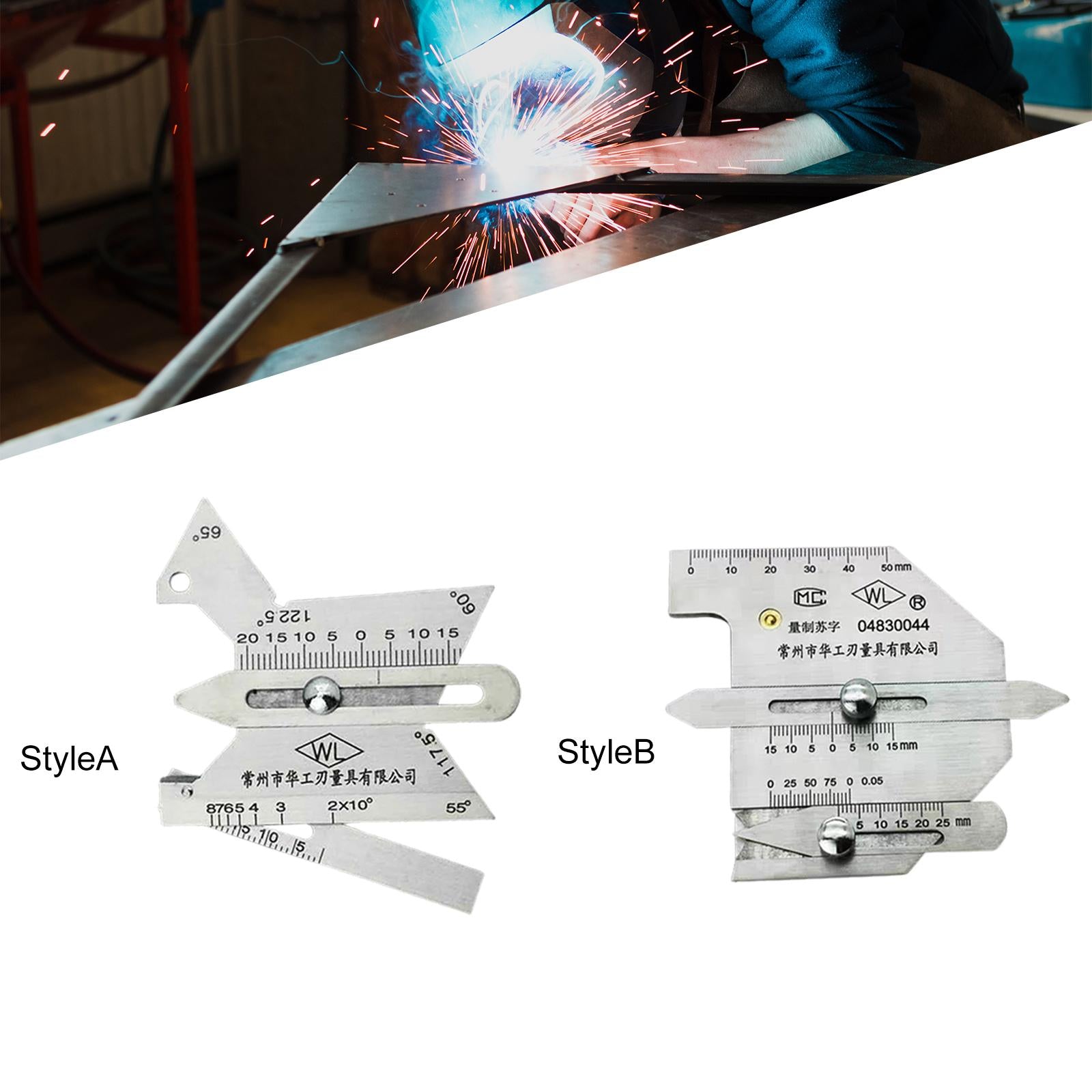 Welding Seam Gauge Bead Gage Bevel Angle Tool Inspection Ruler  Style A