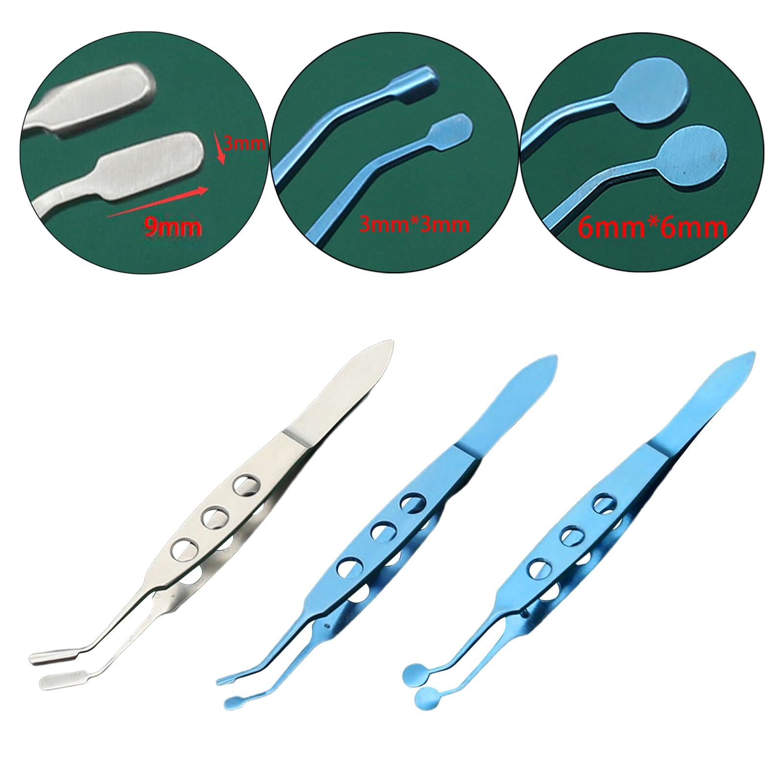 Meibomian Gland Expressor Forceps Tweezer High Precision for Meibomian Flap Stainless Steel3x9mm