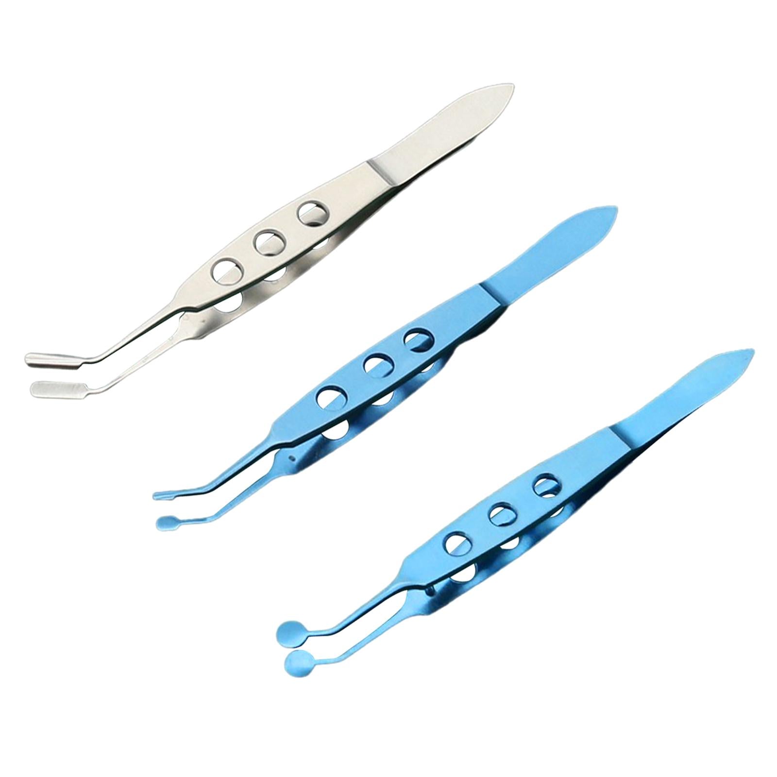 Meibomian Gland Expressor Forceps Tweezer High Precision for Meibomian Flap Stainless Steel3x9mm