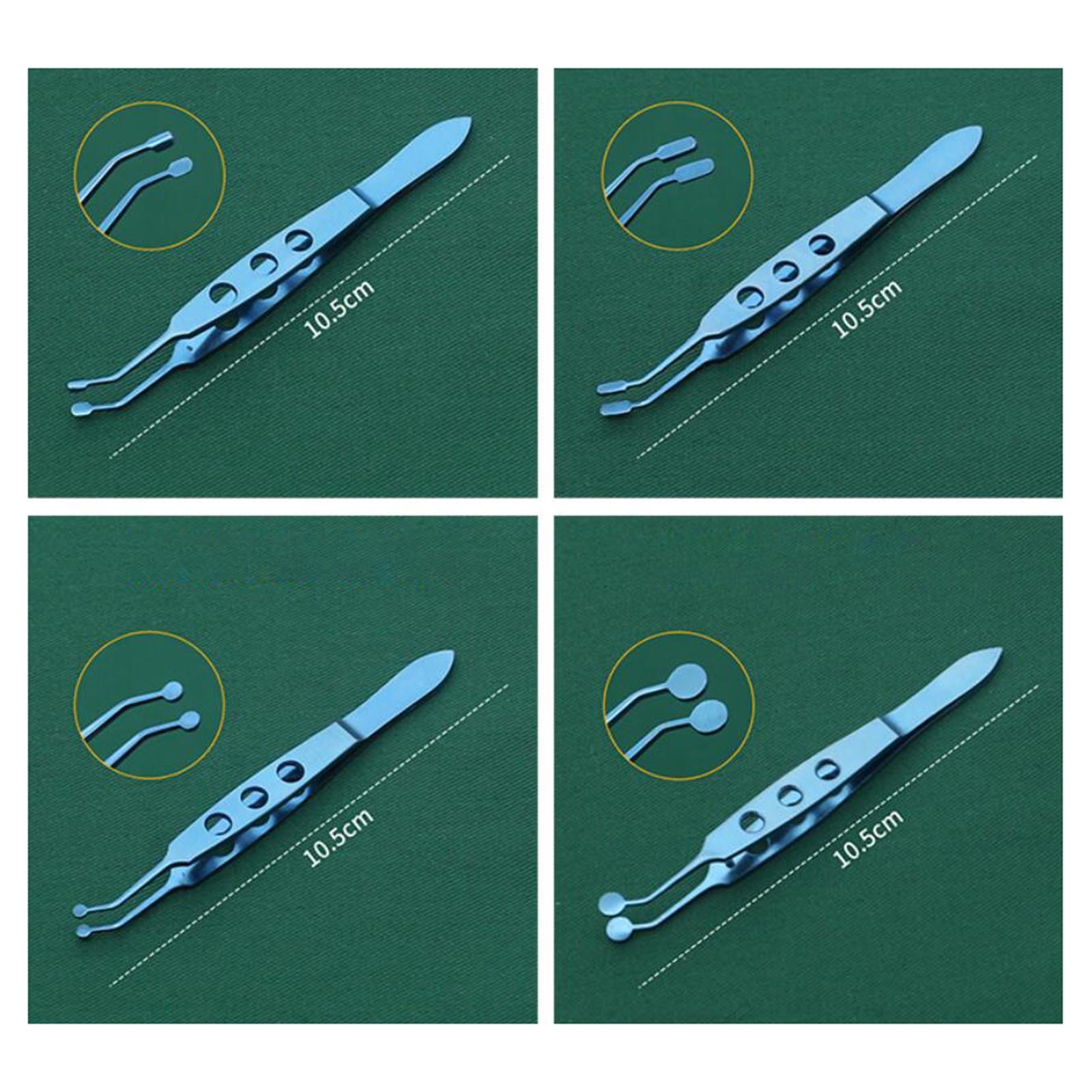 Meibomian Gland Expressor Forceps Tweezer High Precision for Meibomian Flap Titanium Alloy 3x3mm